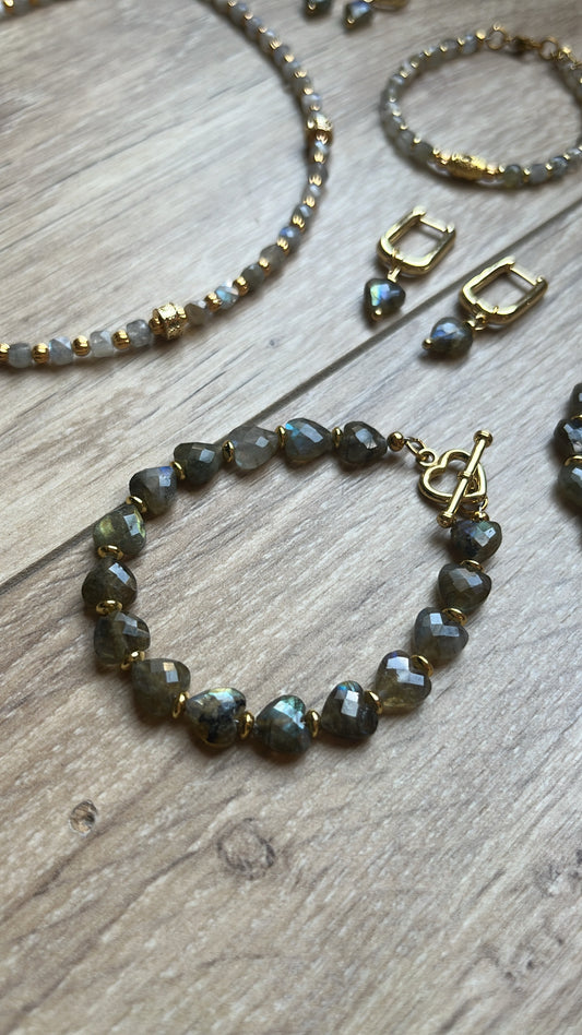 Bracelet l’Amoureux labradorite 🩶✨