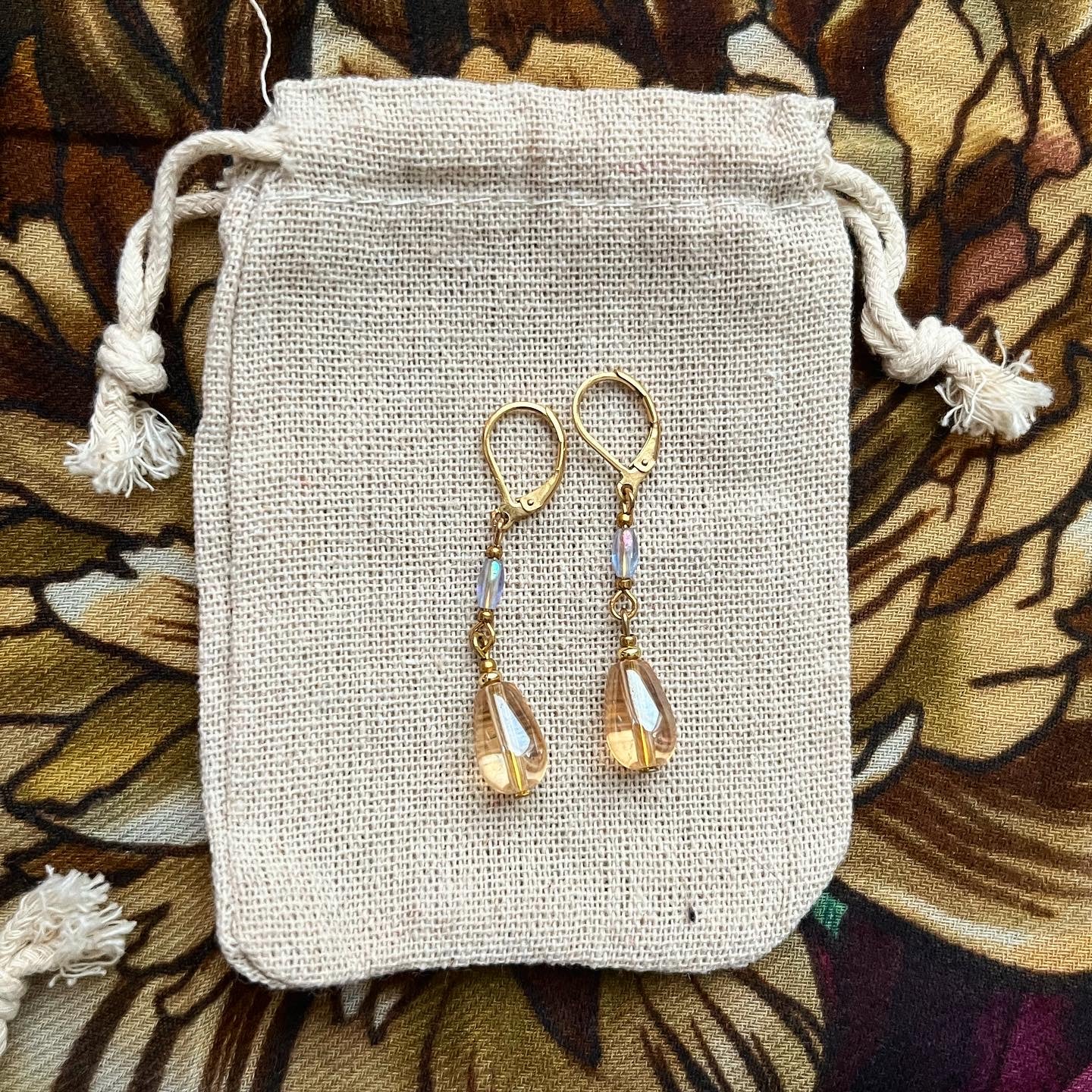 Boucles d'oreilles poupées de verre