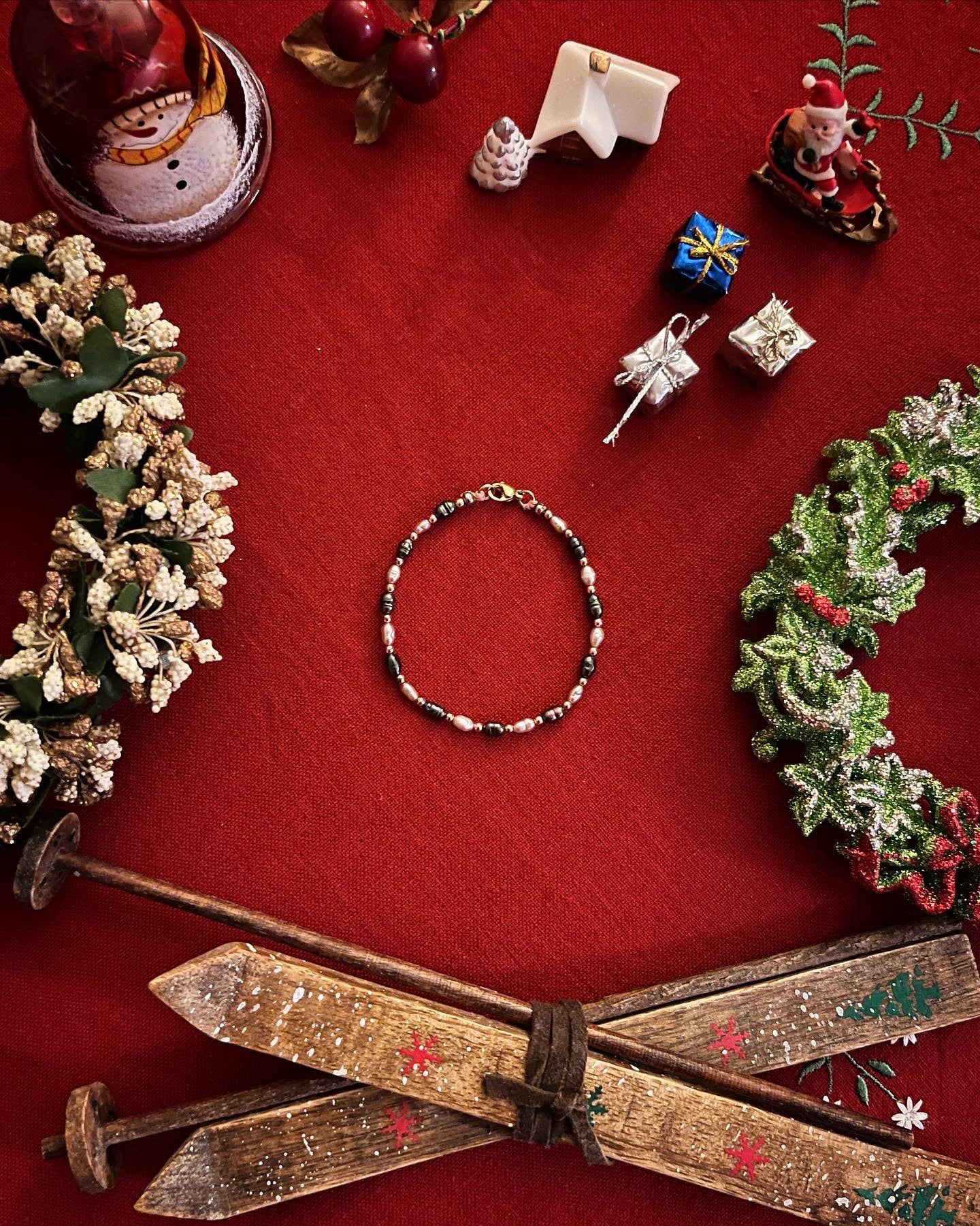 Bracelet baby pearl rose đź’—đź–¤