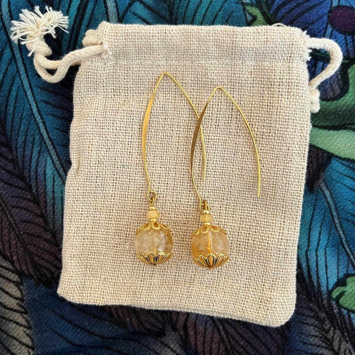 Boucles d'oreilles Soleil d'orient