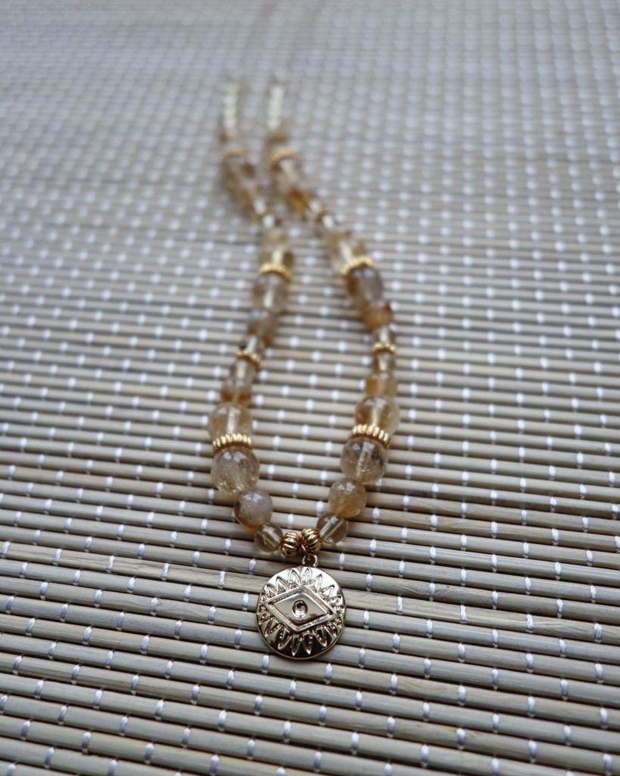 collier talisman đ§ż : mati citrine