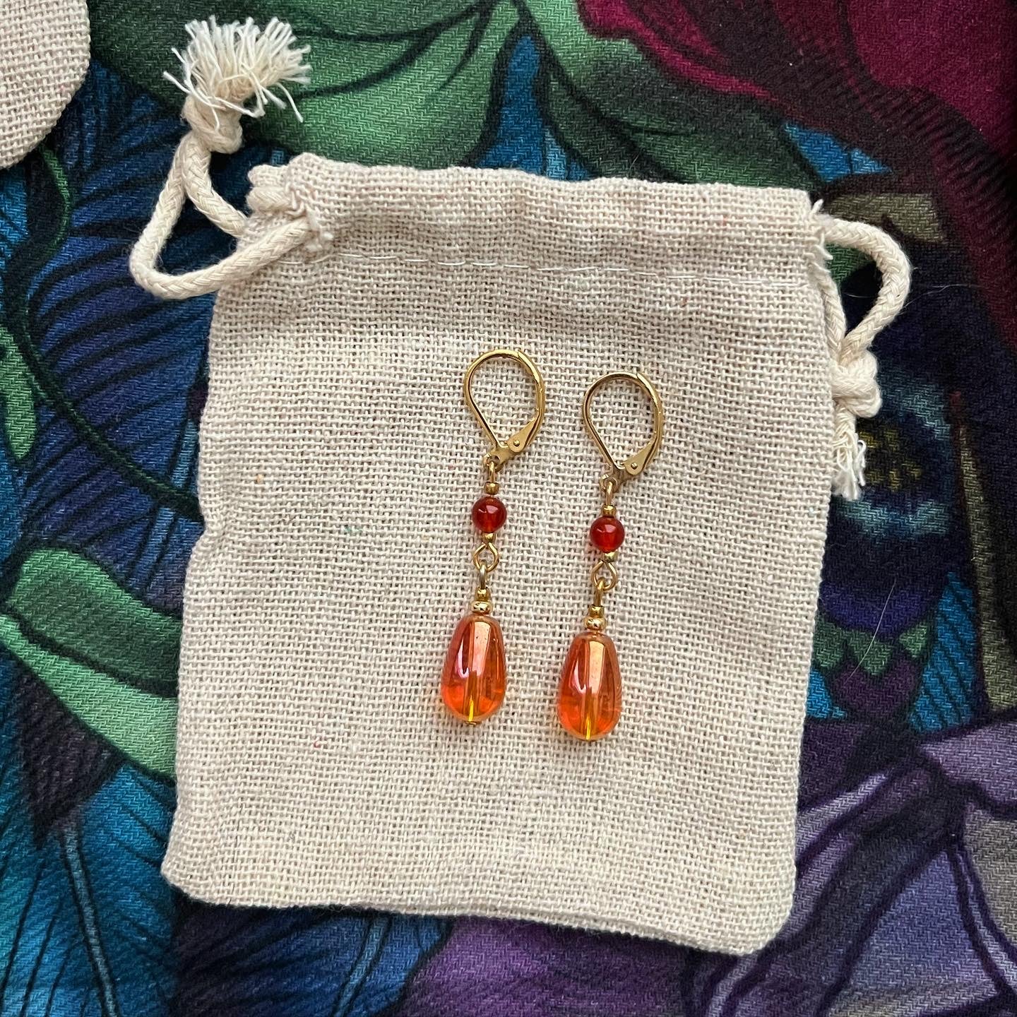 Boucles d'oreilles poupées de verre