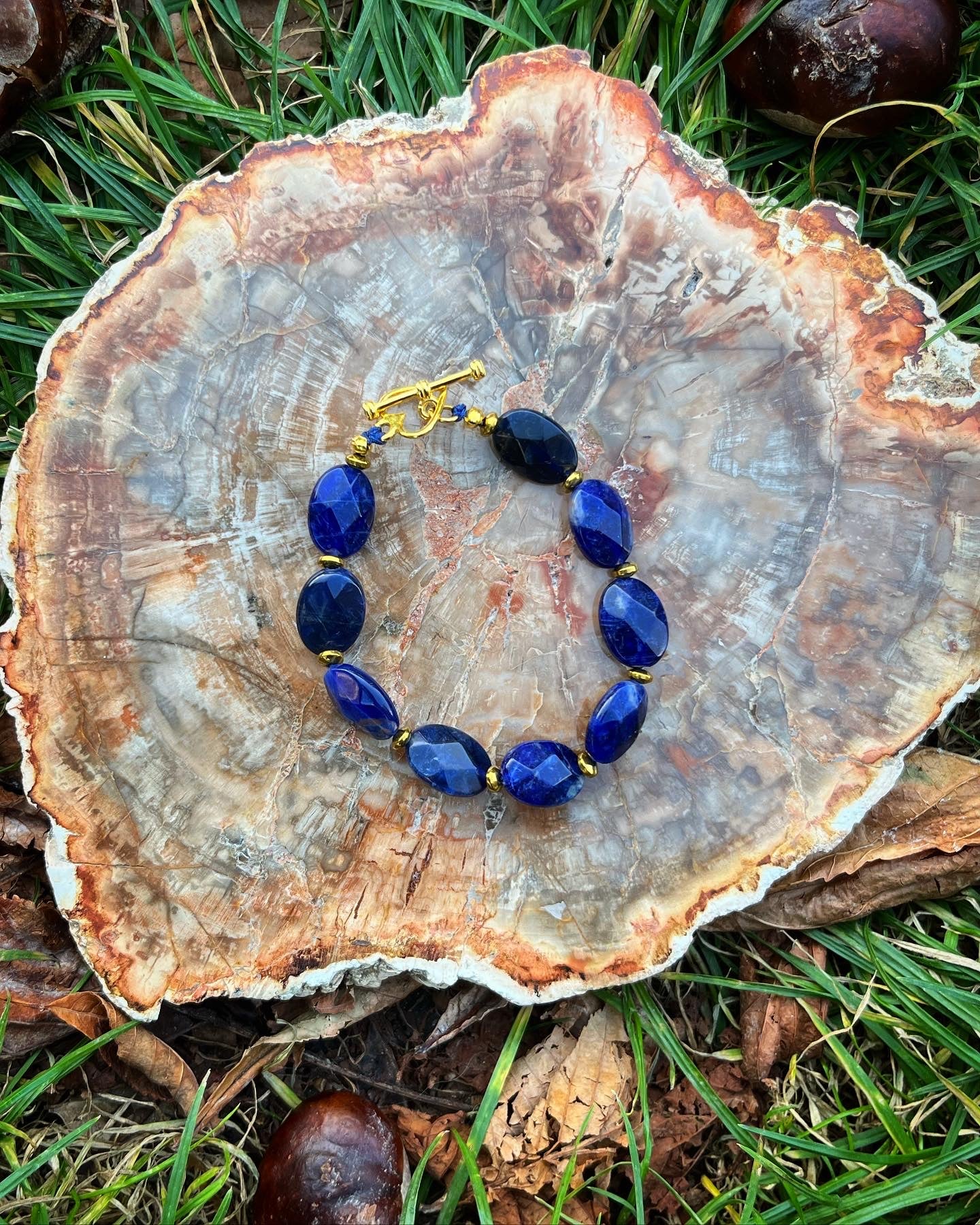 Bracelet tout est fĂ©erique en sodalite đâš