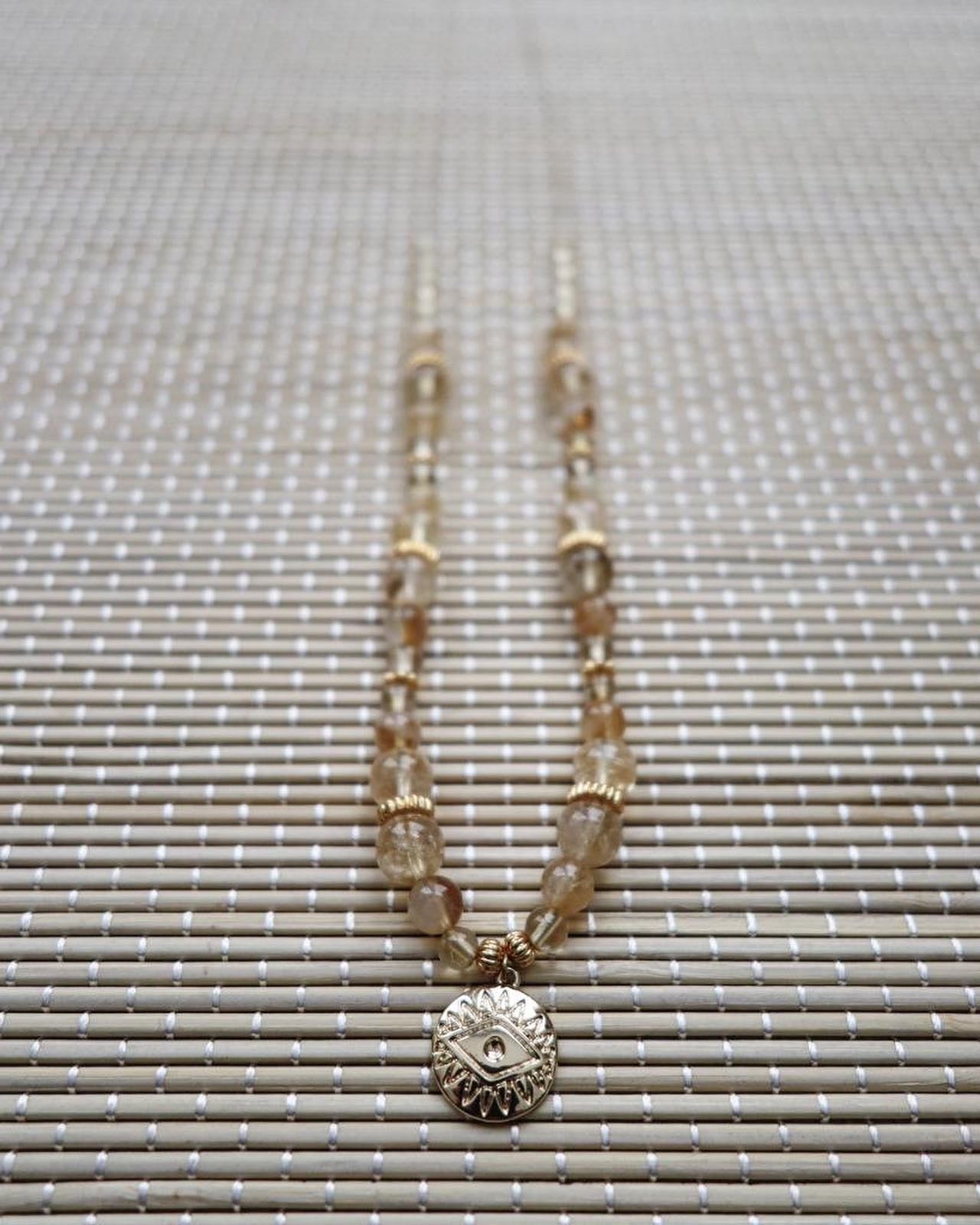 collier talisman đ§ż : mati citrine