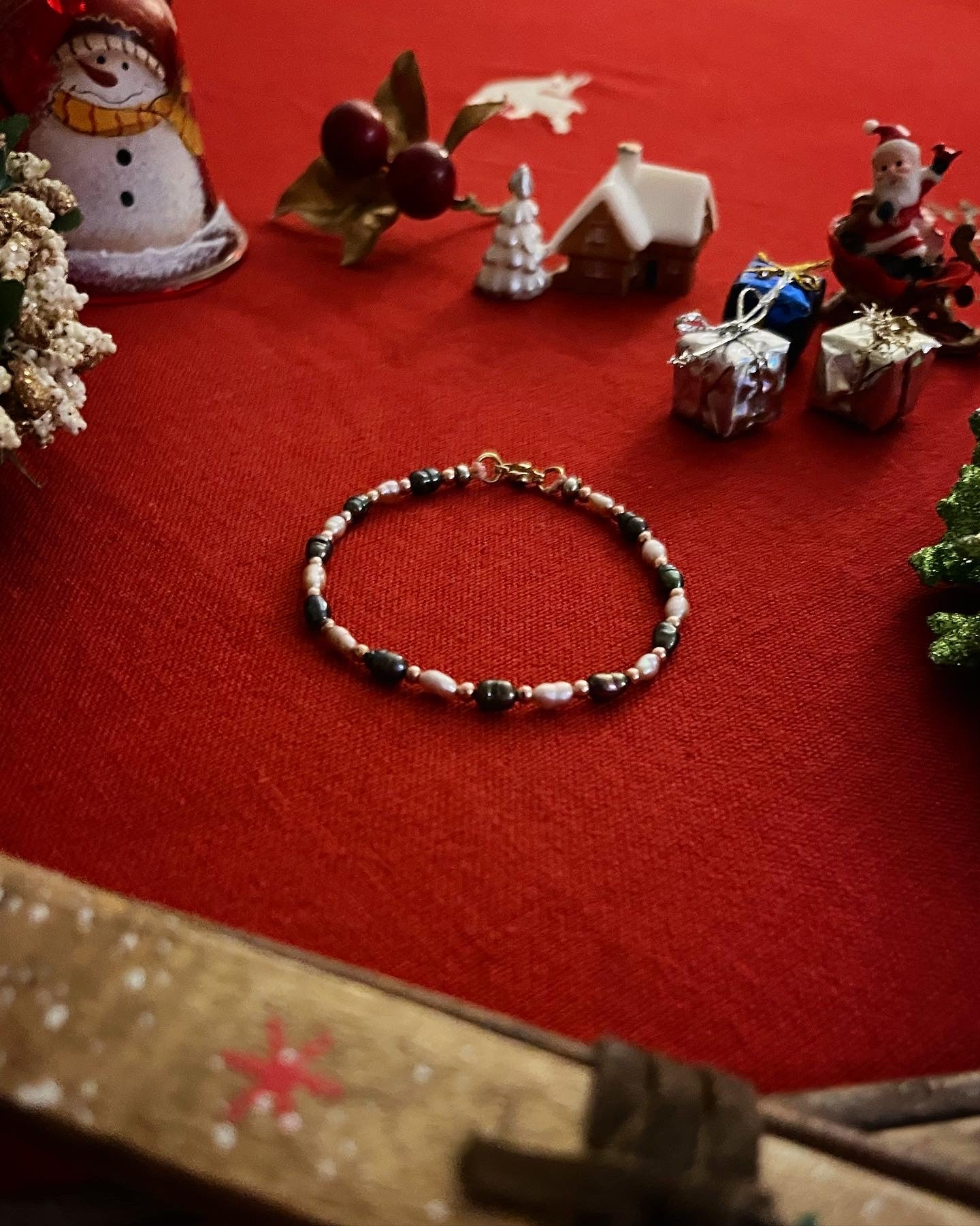 Bracelet baby pearl rose đź’—đź–¤