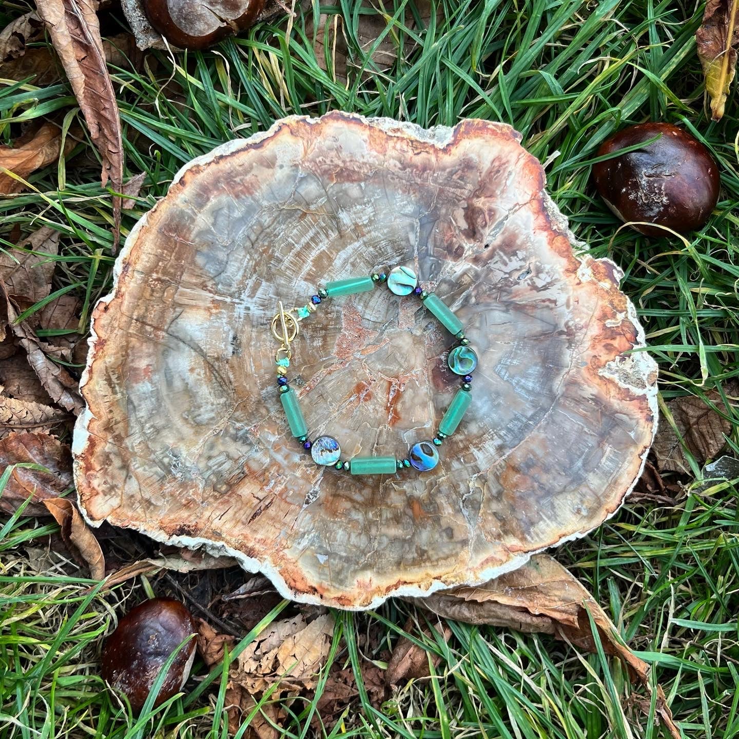 bracelet Sirène en aventurine 🧜♀️💚