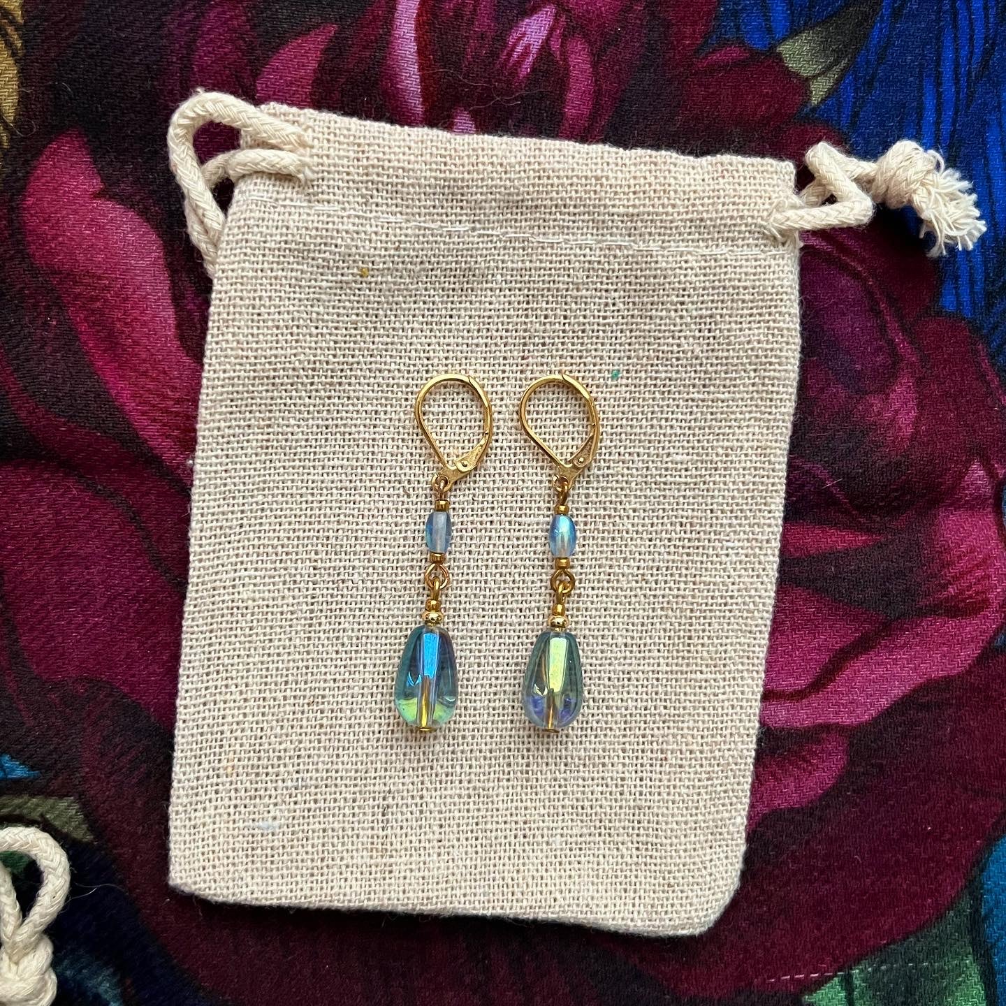 Boucles d'oreilles poupées de verre