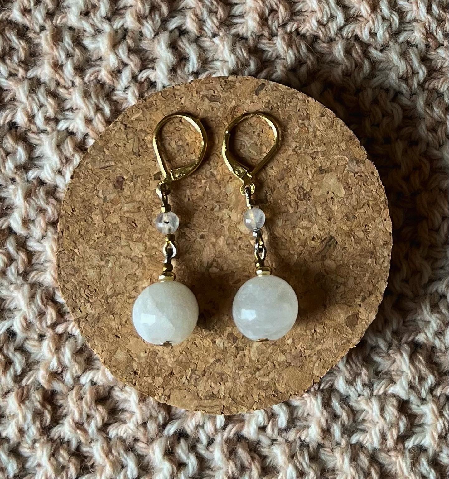 Boucles d'oreilles princesses naturelles