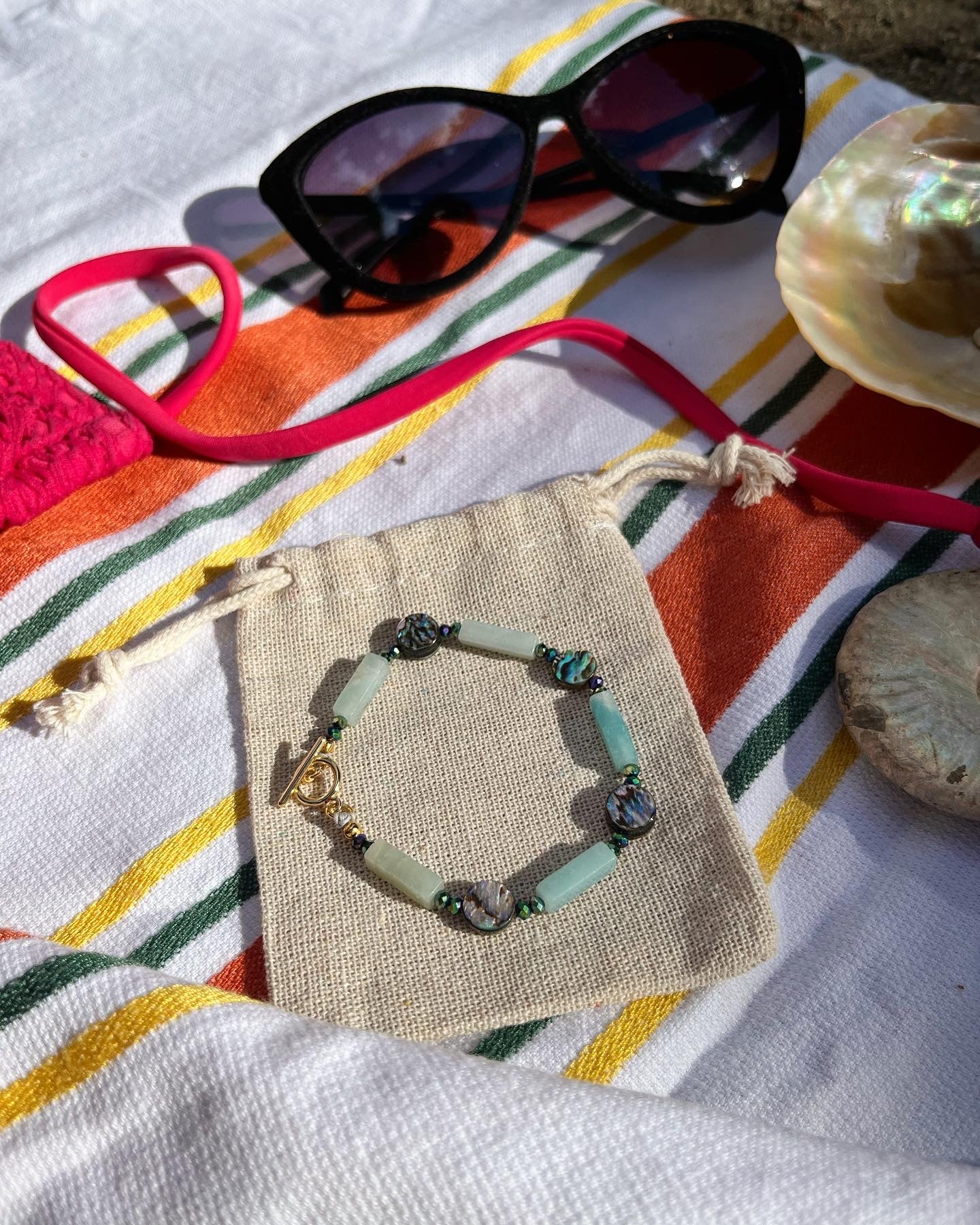 Bracelet Sirène Amazonite 🧜♀️💙