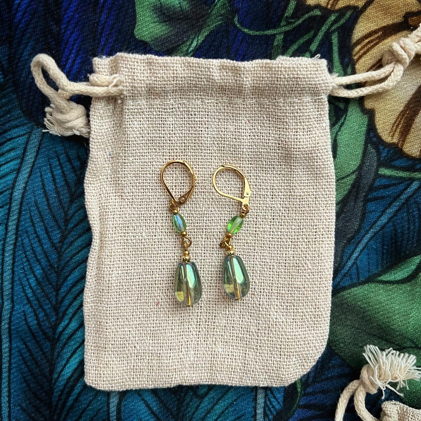 Boucles d'oreilles poupées de verre