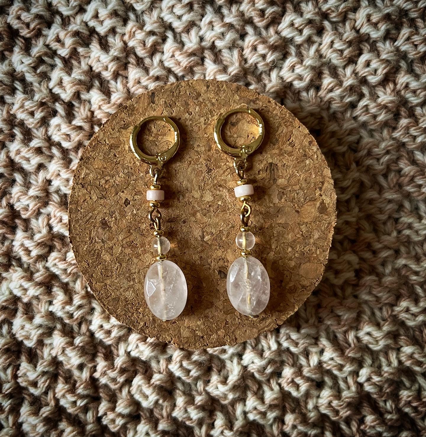 Boucles d'oreilles princesses naturelles