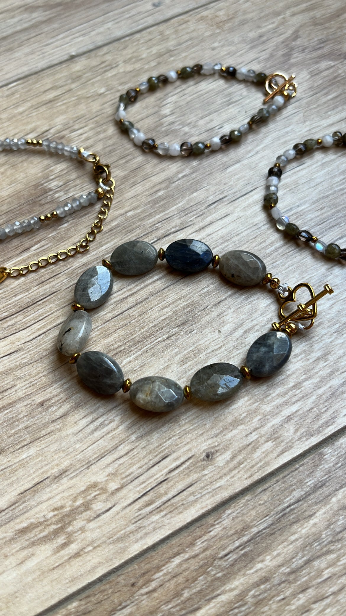 Bracelet tout est féerique en labradorite 🤍💙✨