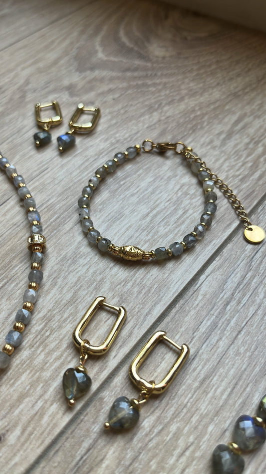 Bracelet précieuse labradorite 🩶✨