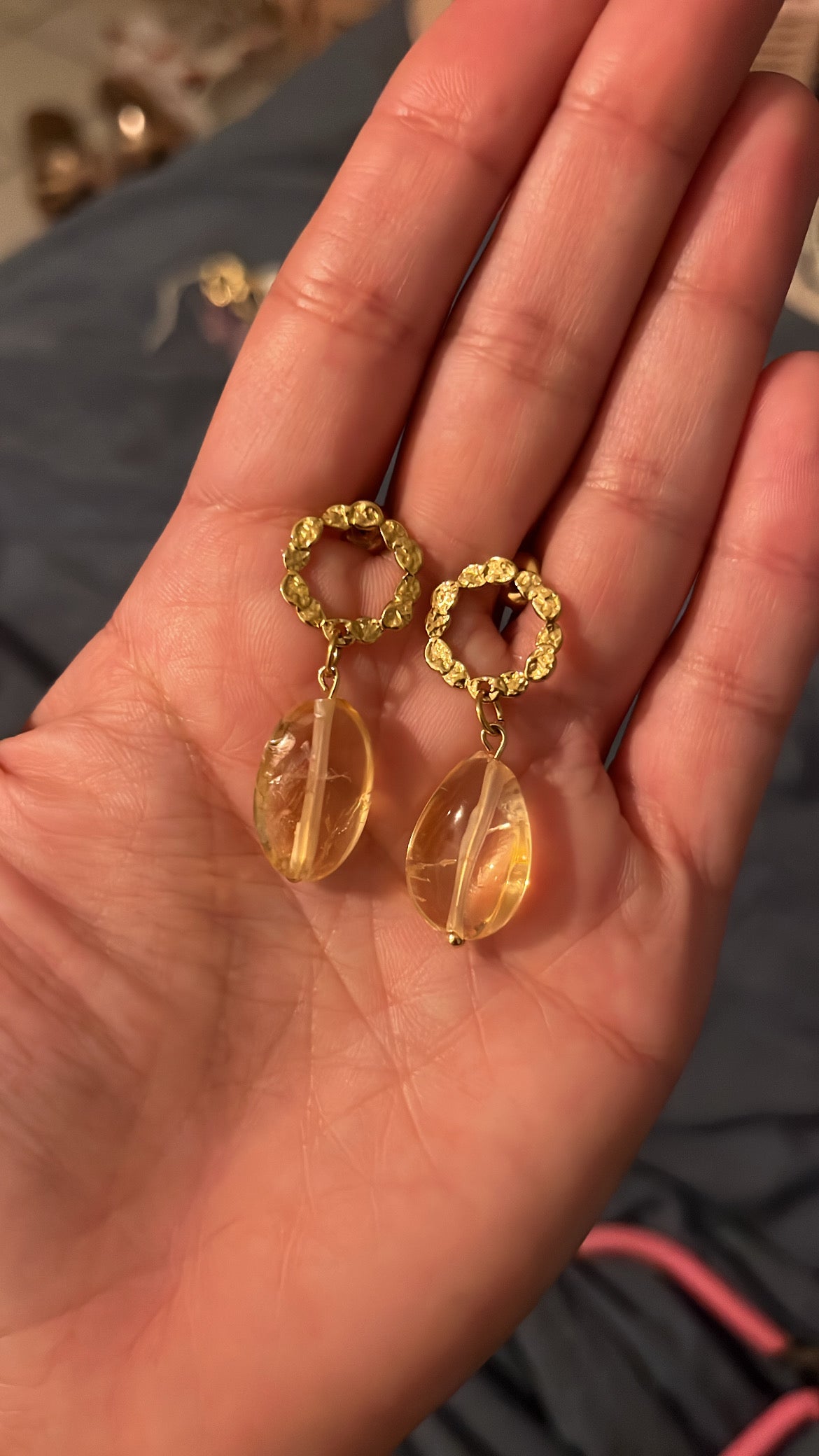 Boucles d’oreilles Zoé 💛✨