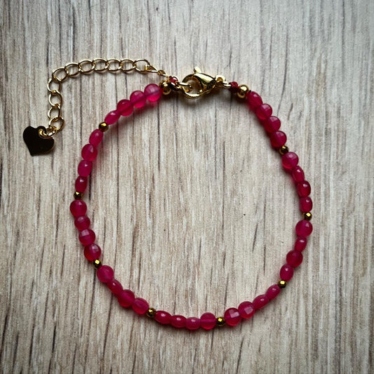 Bracelet licorne de princesse en rubis 🦄❤️