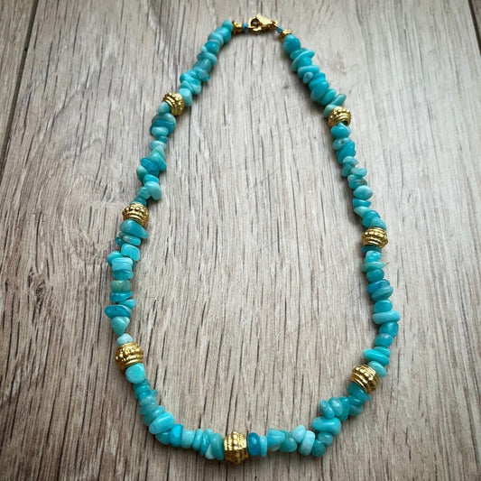 Collier d’été en amazonite 🩵