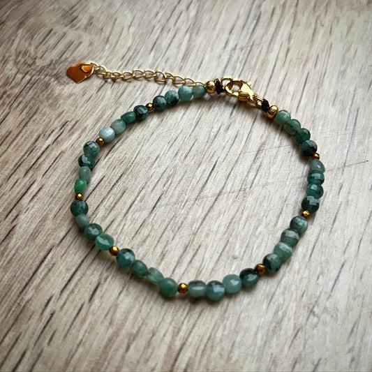 Bracelet licorne d’automne en émeraude 🦄💚