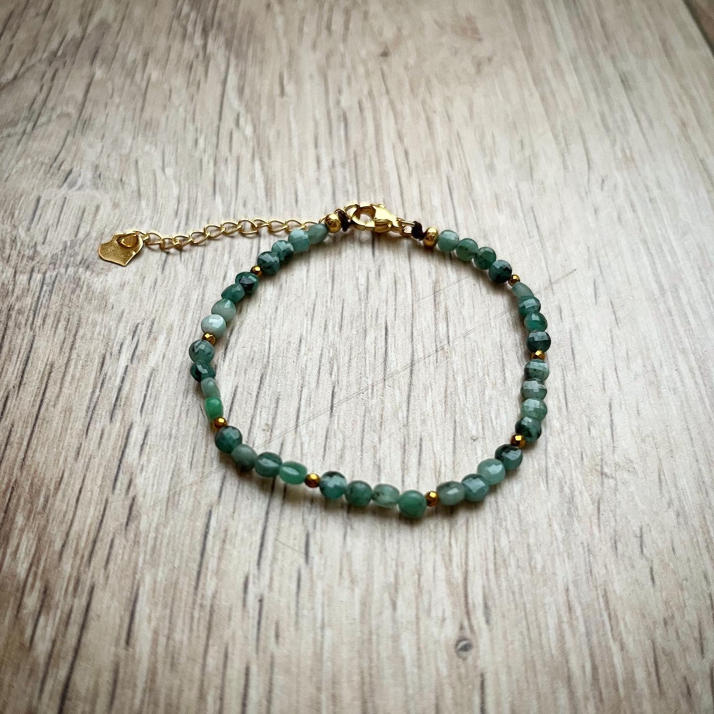 Bracelet licorne d’automne en émeraude 🦄💚