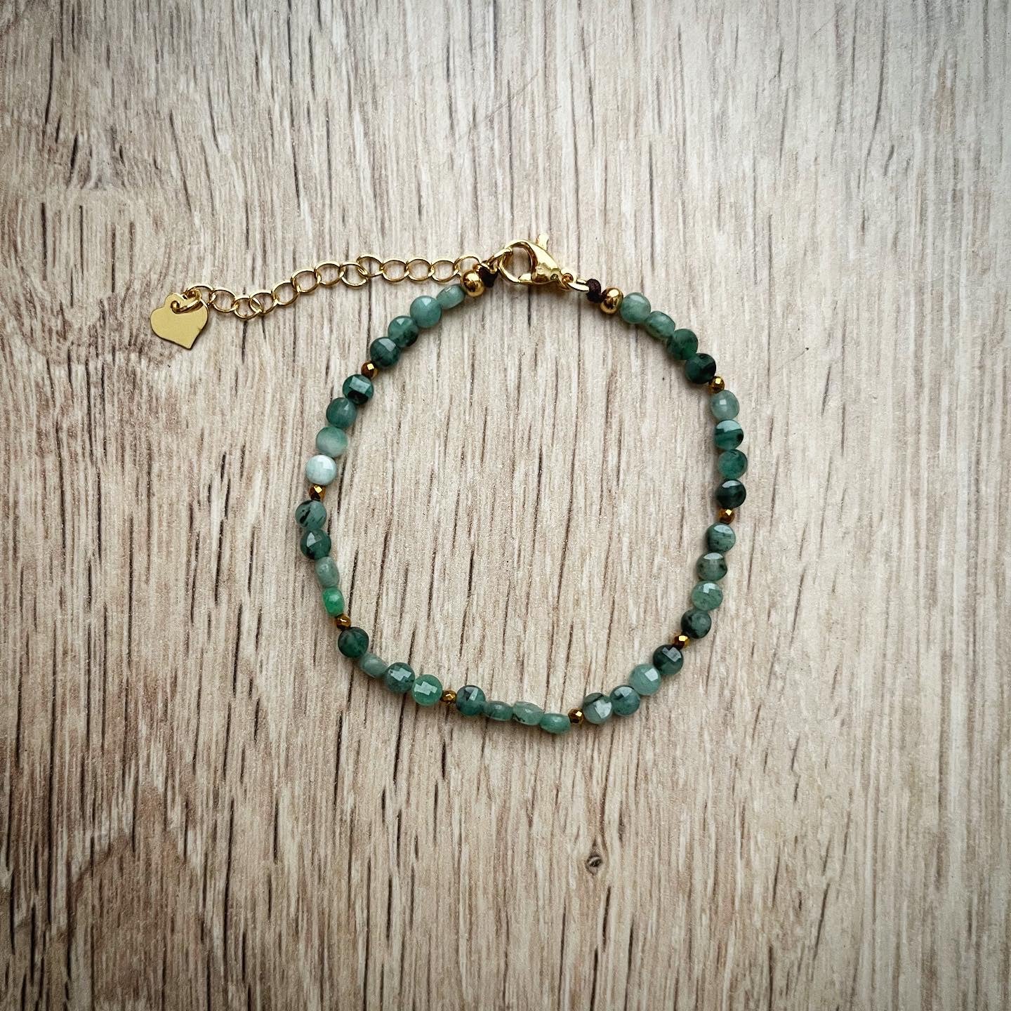 Bracelet licorne d’automne en émeraude 🦄💚