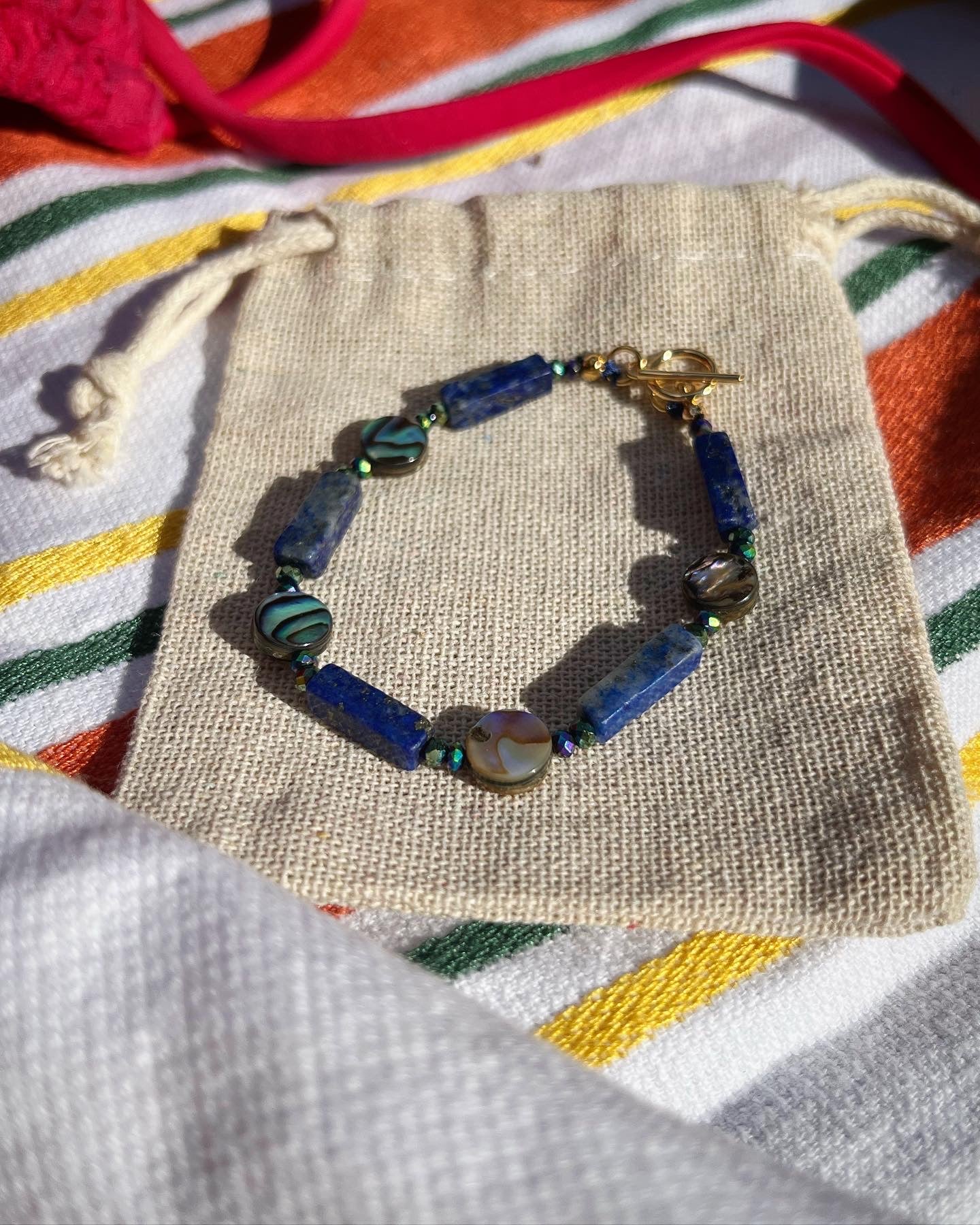 Bracelet sirène en lapis-lazuli 🧜‍♀️💙