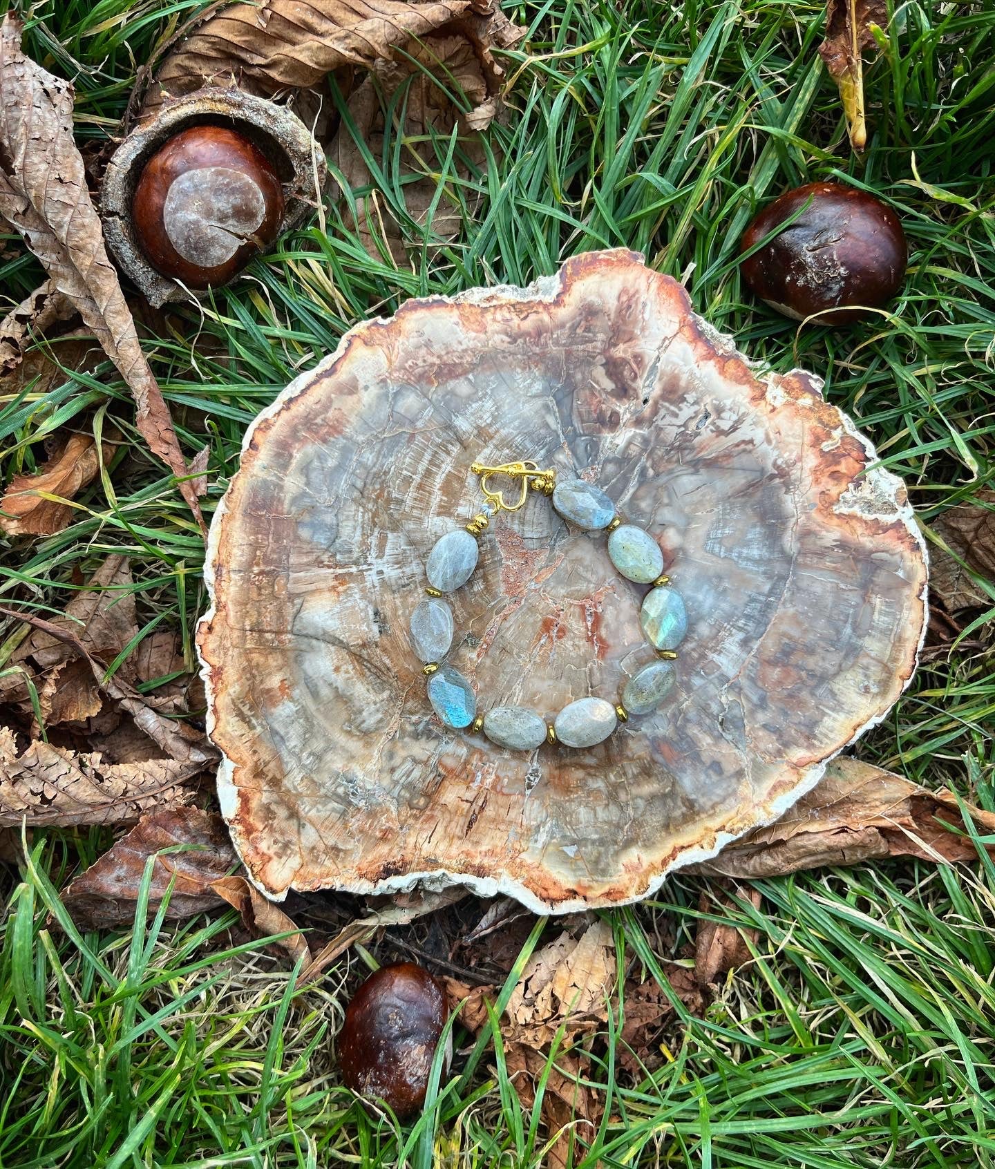 Bracelet tout est féerique en labradorite 🤍💙✨