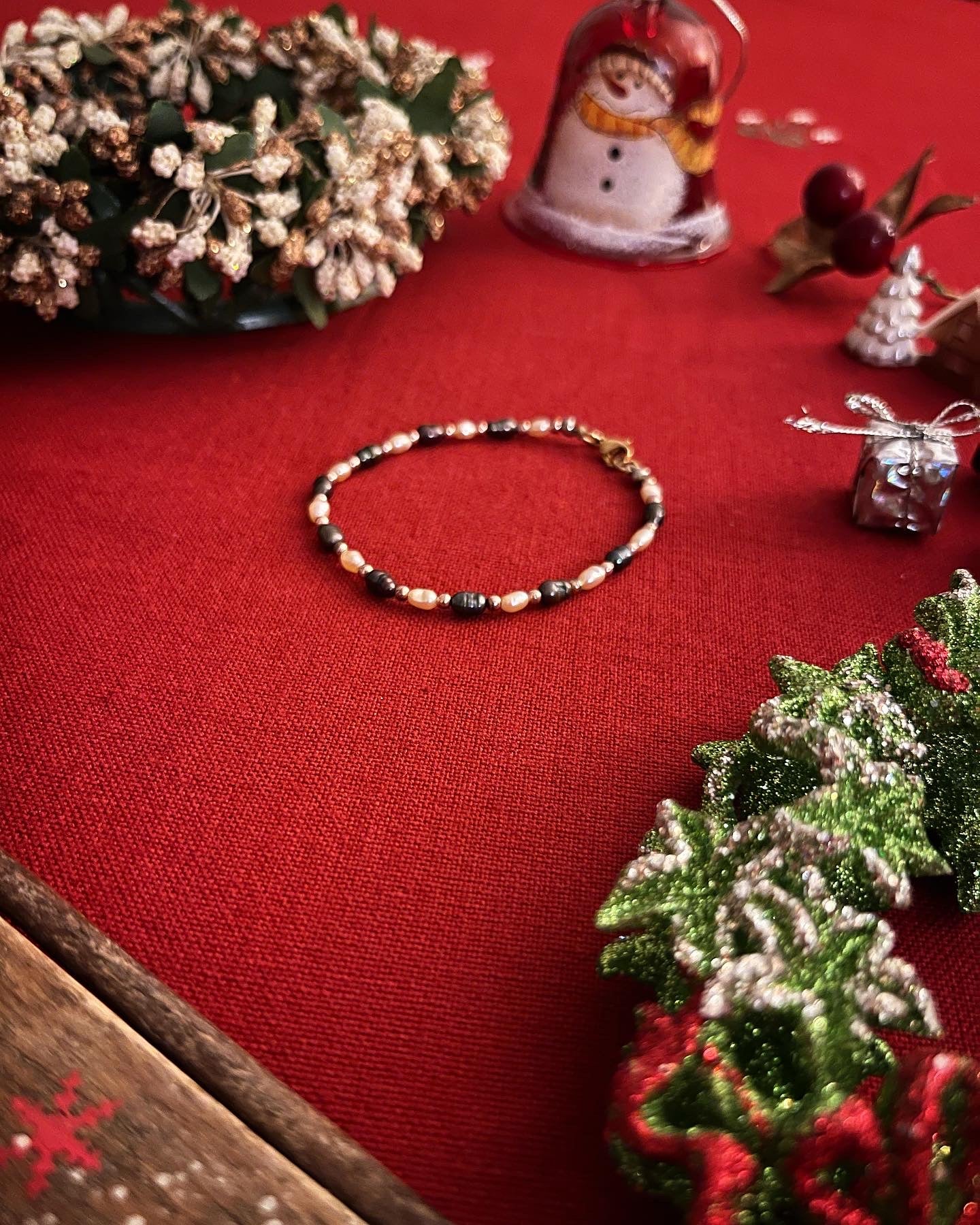 Bracelet baby pearl orange 🧡🖤