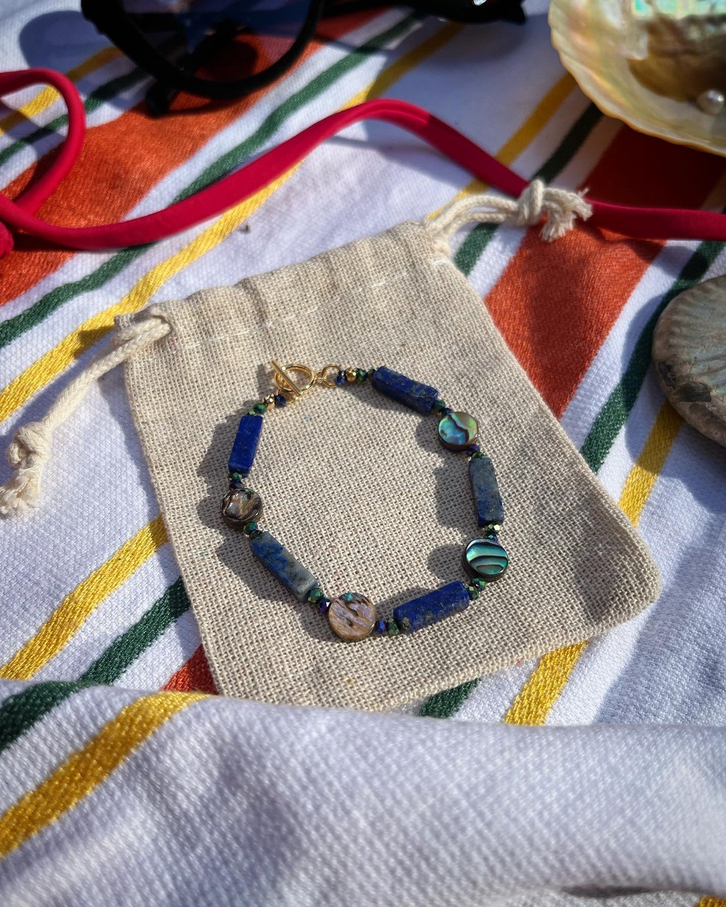 Bracelet sirène en lapis-lazuli 🧜‍♀️💙