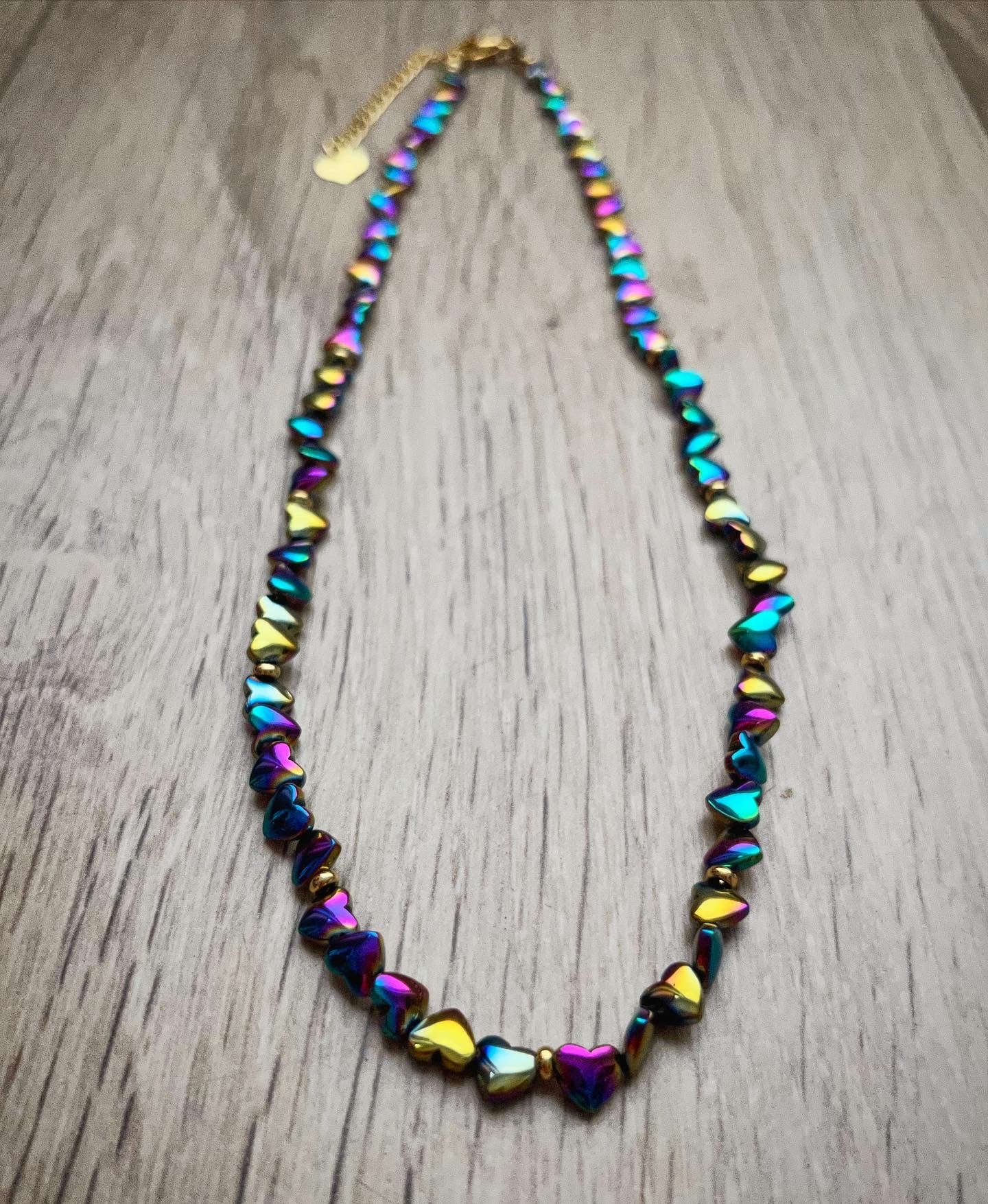 Collier Coeurs 90's 🌈