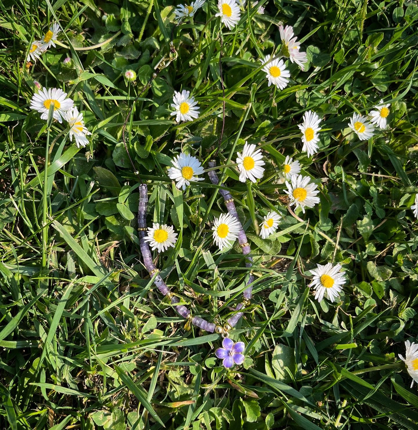 collier printemps en améthyste 🌼💜