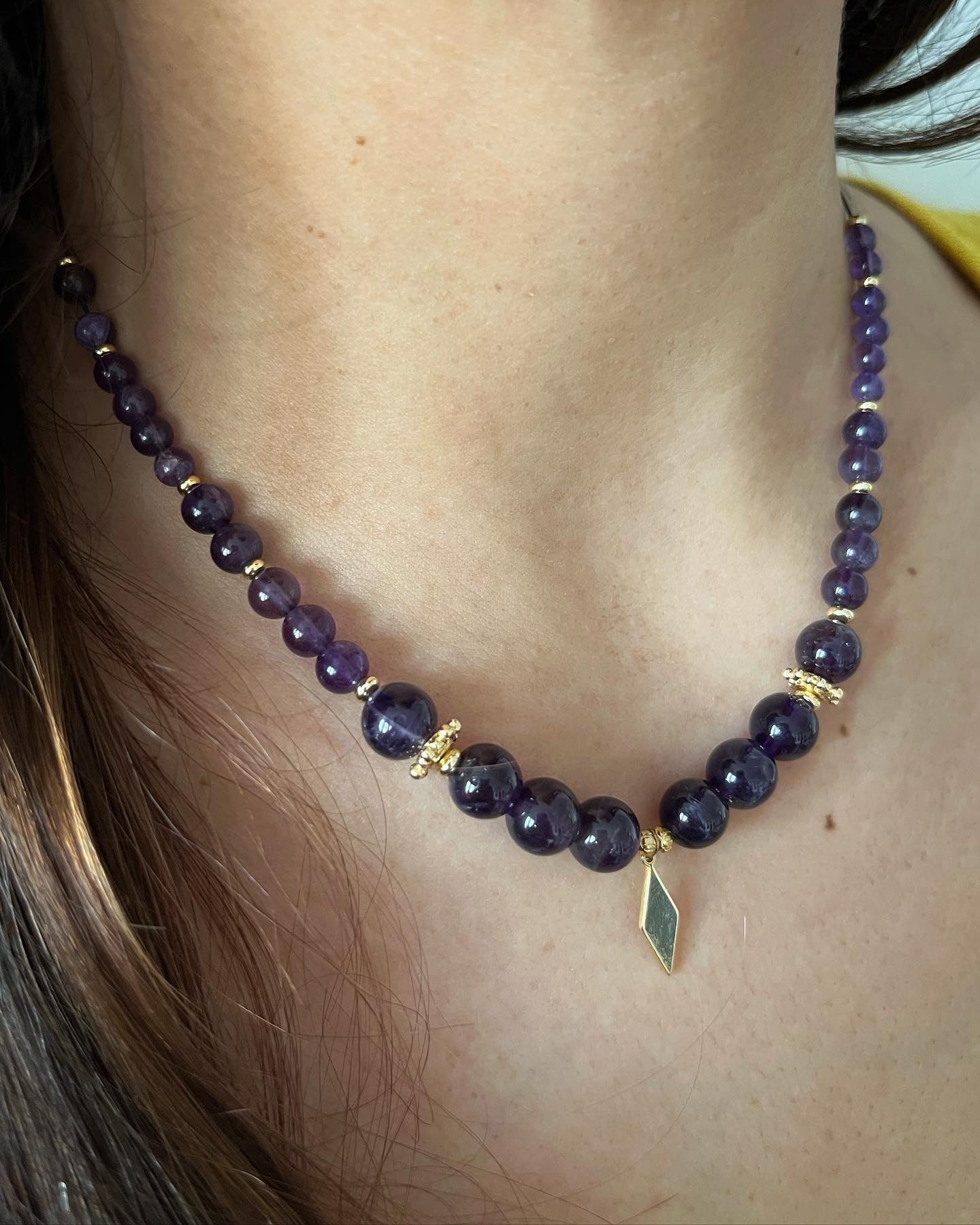 collier Néfertiti en Améthyste 💜