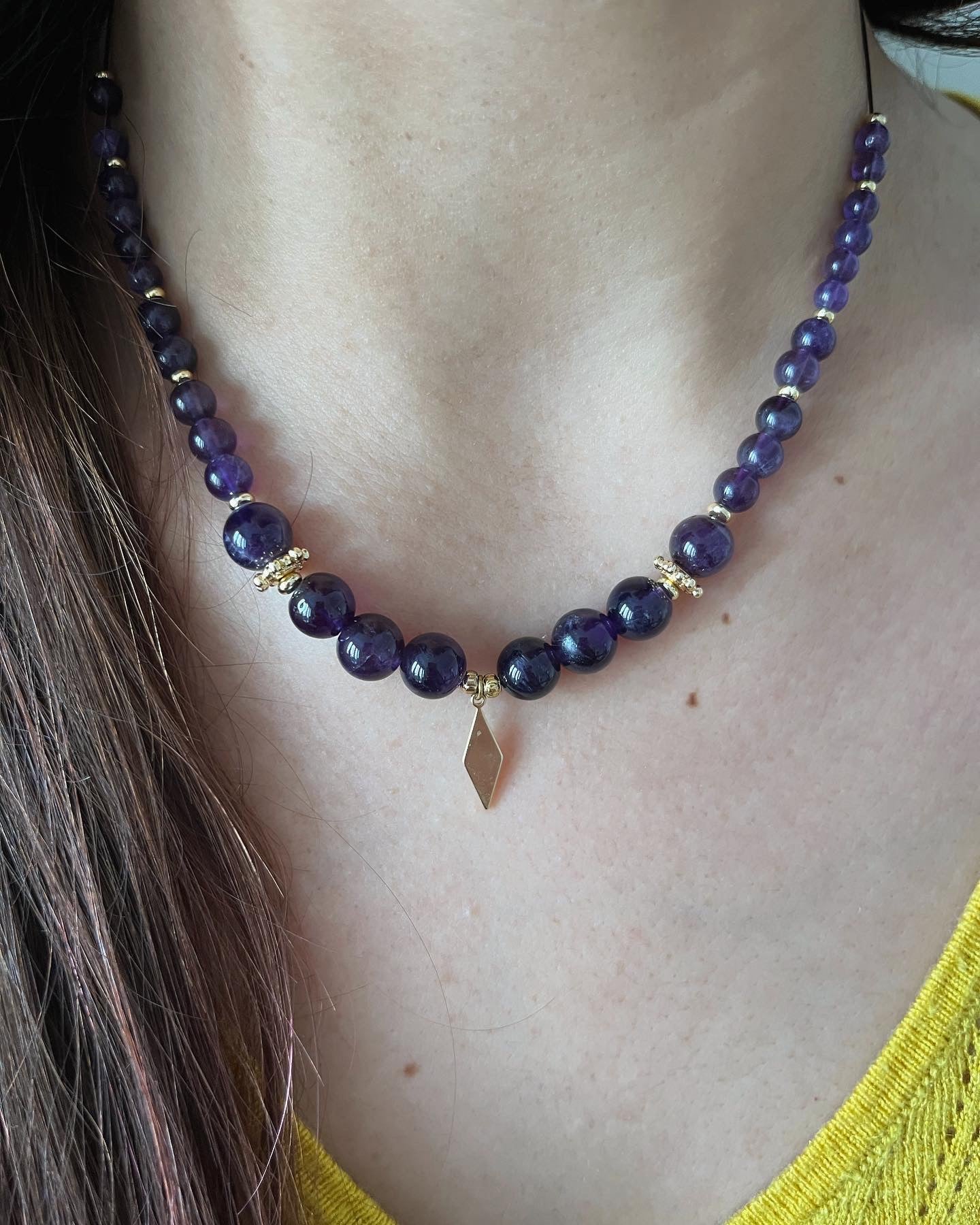 collier Néfertiti en Améthyste 💜