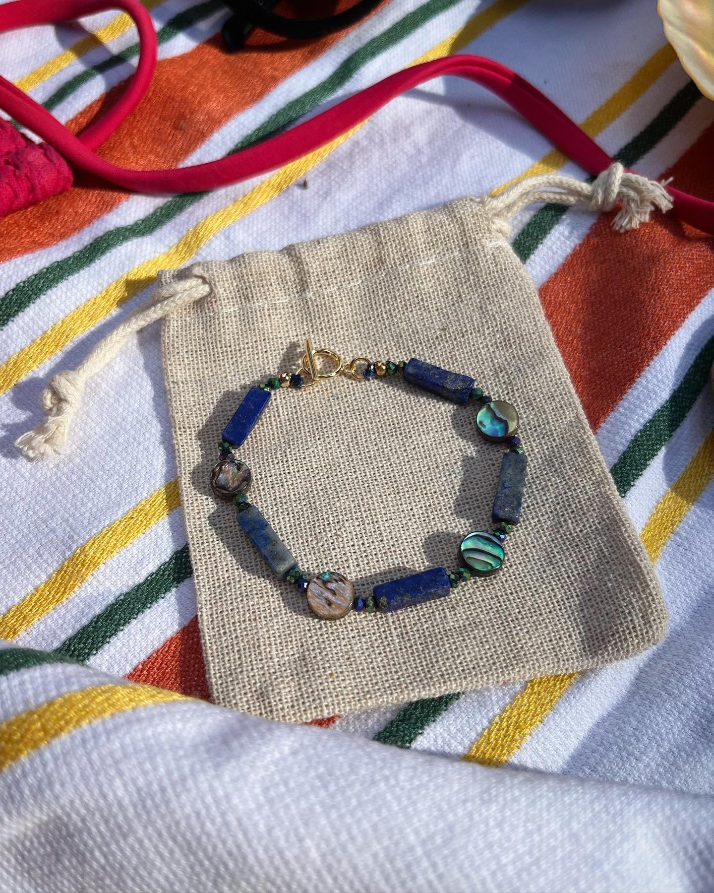 Bracelet sirène en lapis-lazuli 🧜‍♀️💙