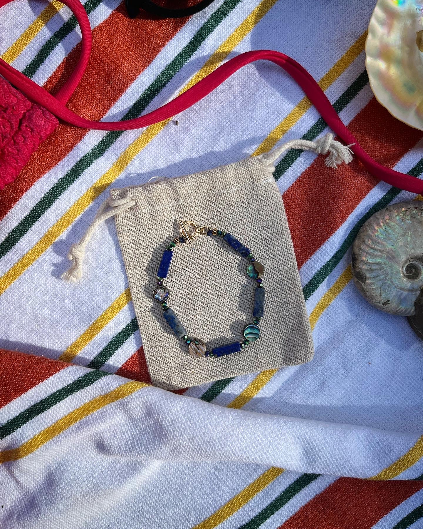 Bracelet sirène en lapis-lazuli 🧜‍♀️💙