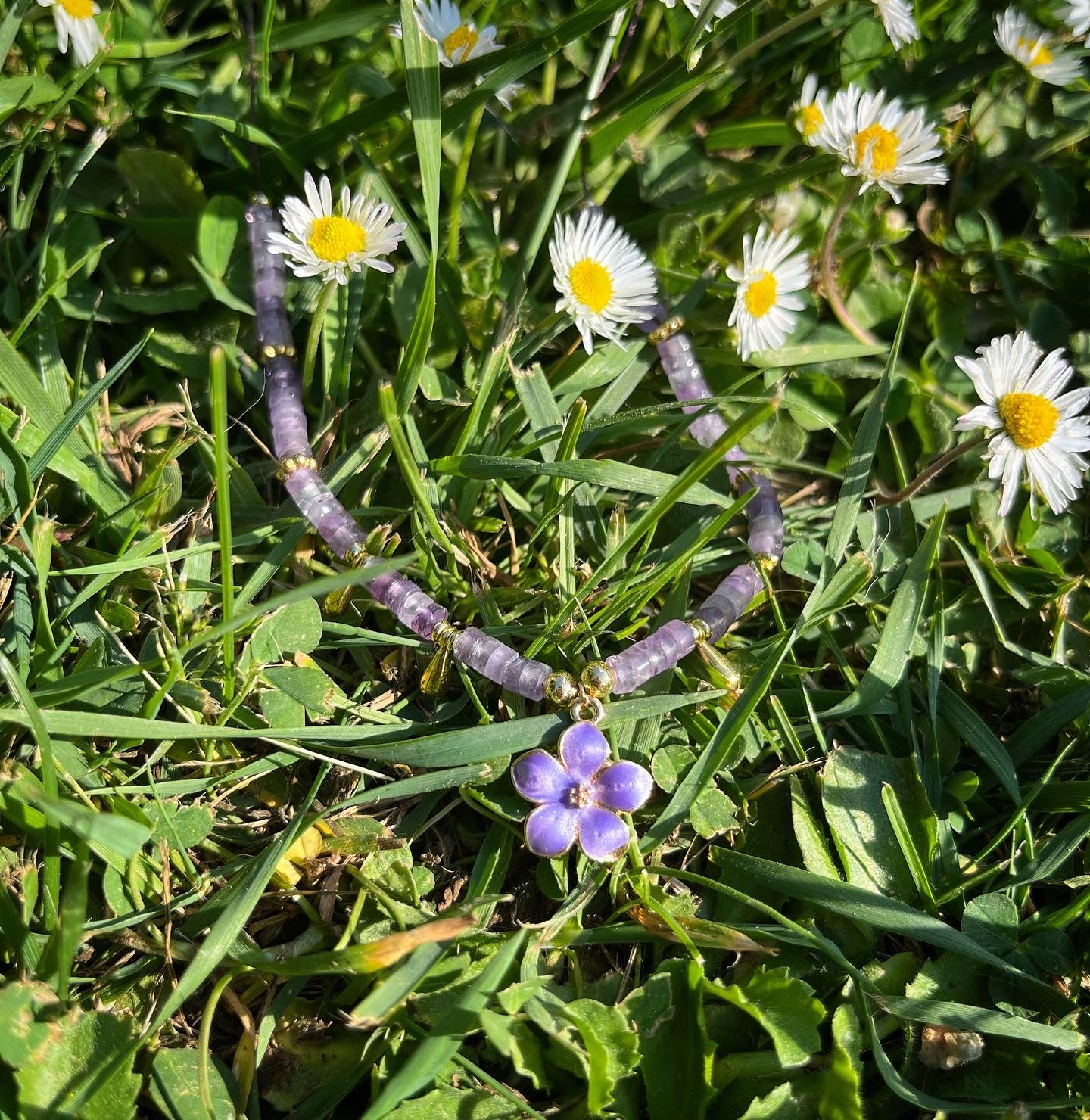 collier printemps en améthyste 🌼💜