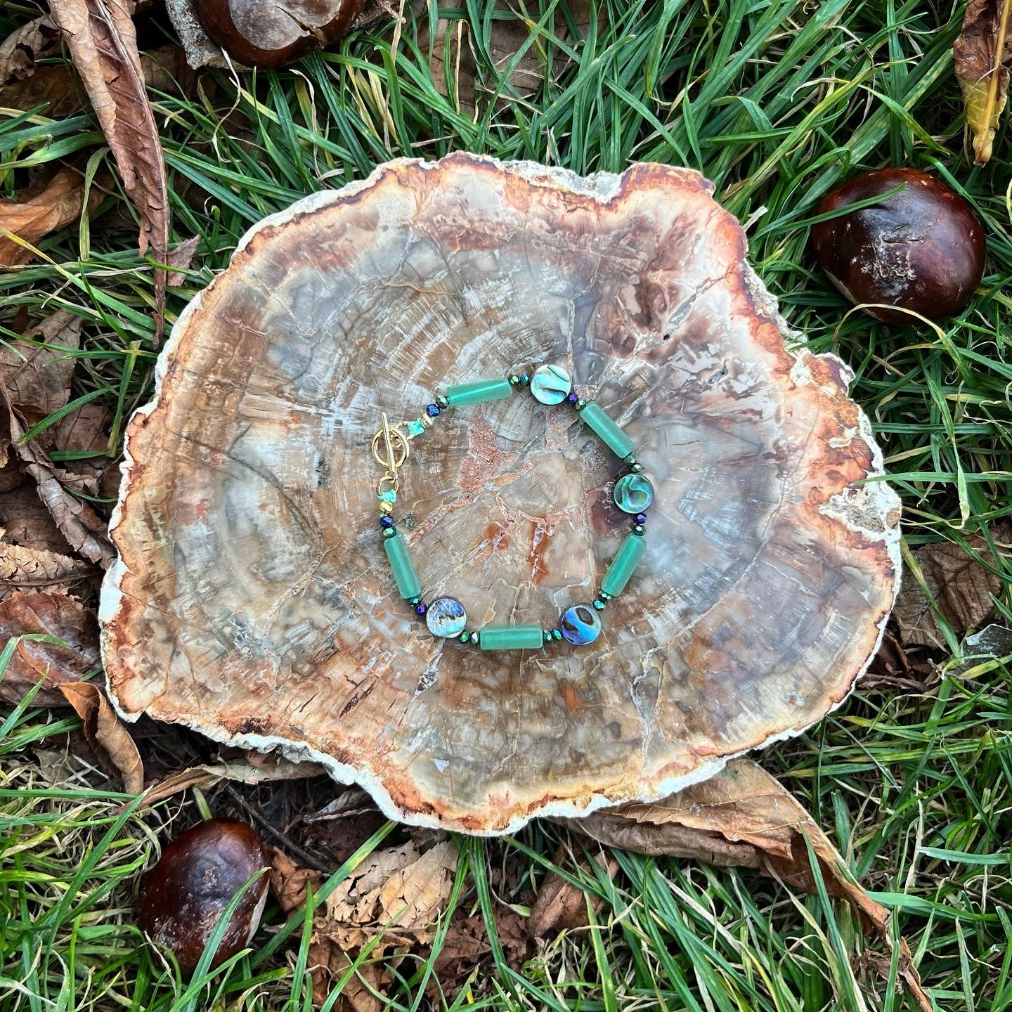 bracelet Sirène en aventurine 🧜‍♀️💚