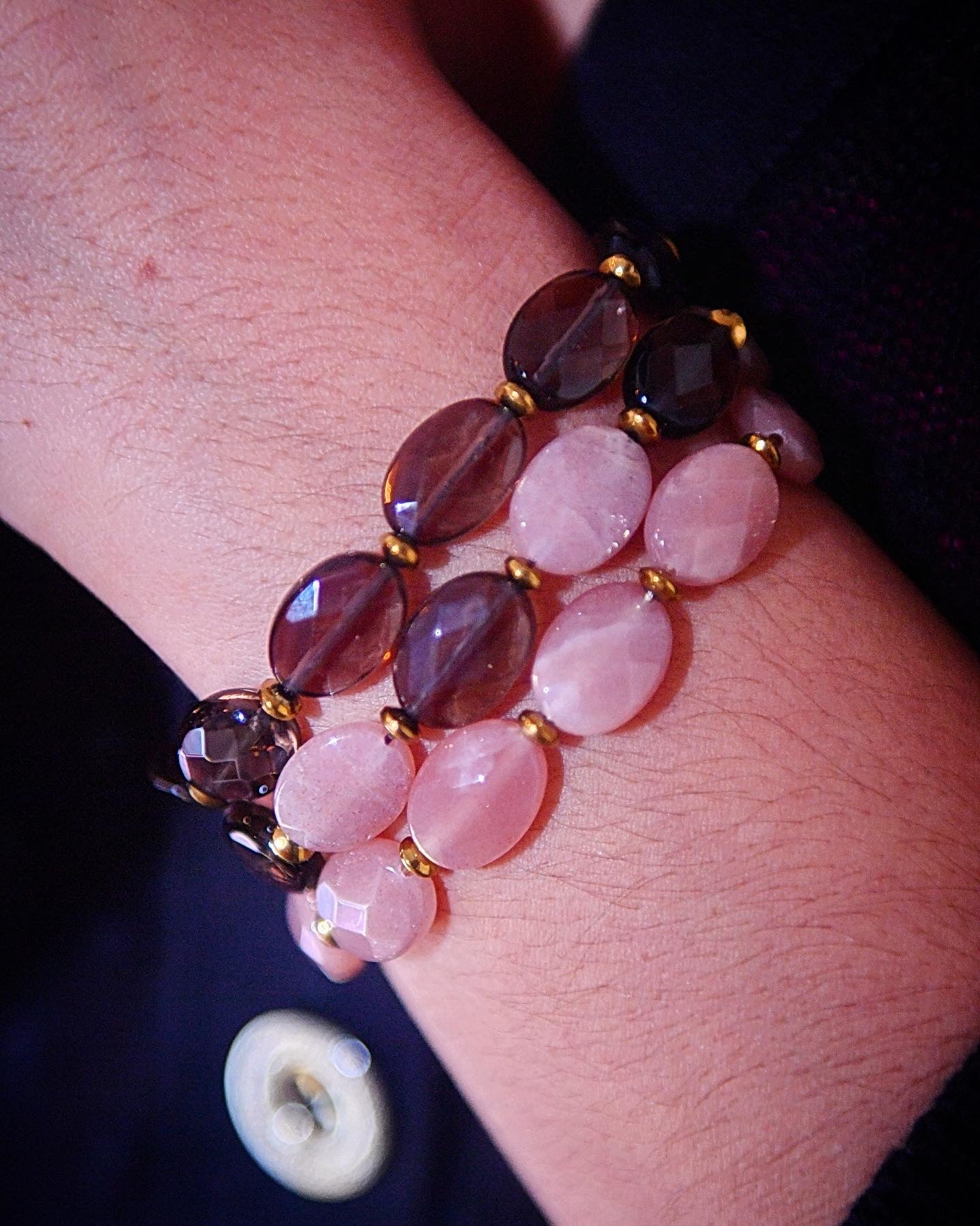 Bracelet tout est féerique en pierre de soleil 🧡✨