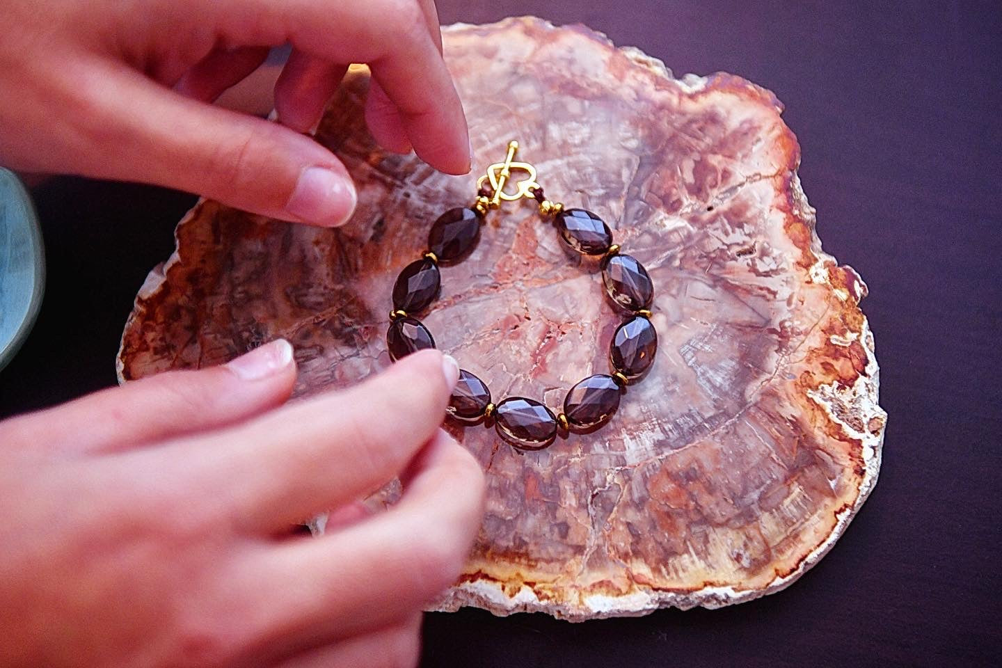 Bracelet tout est féerique en quartz fumé 🖤✨