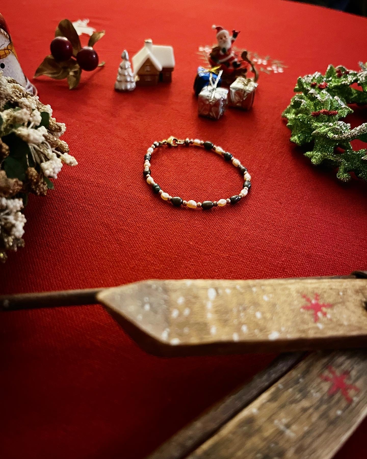 Bracelet baby pearl orange 🧡🖤