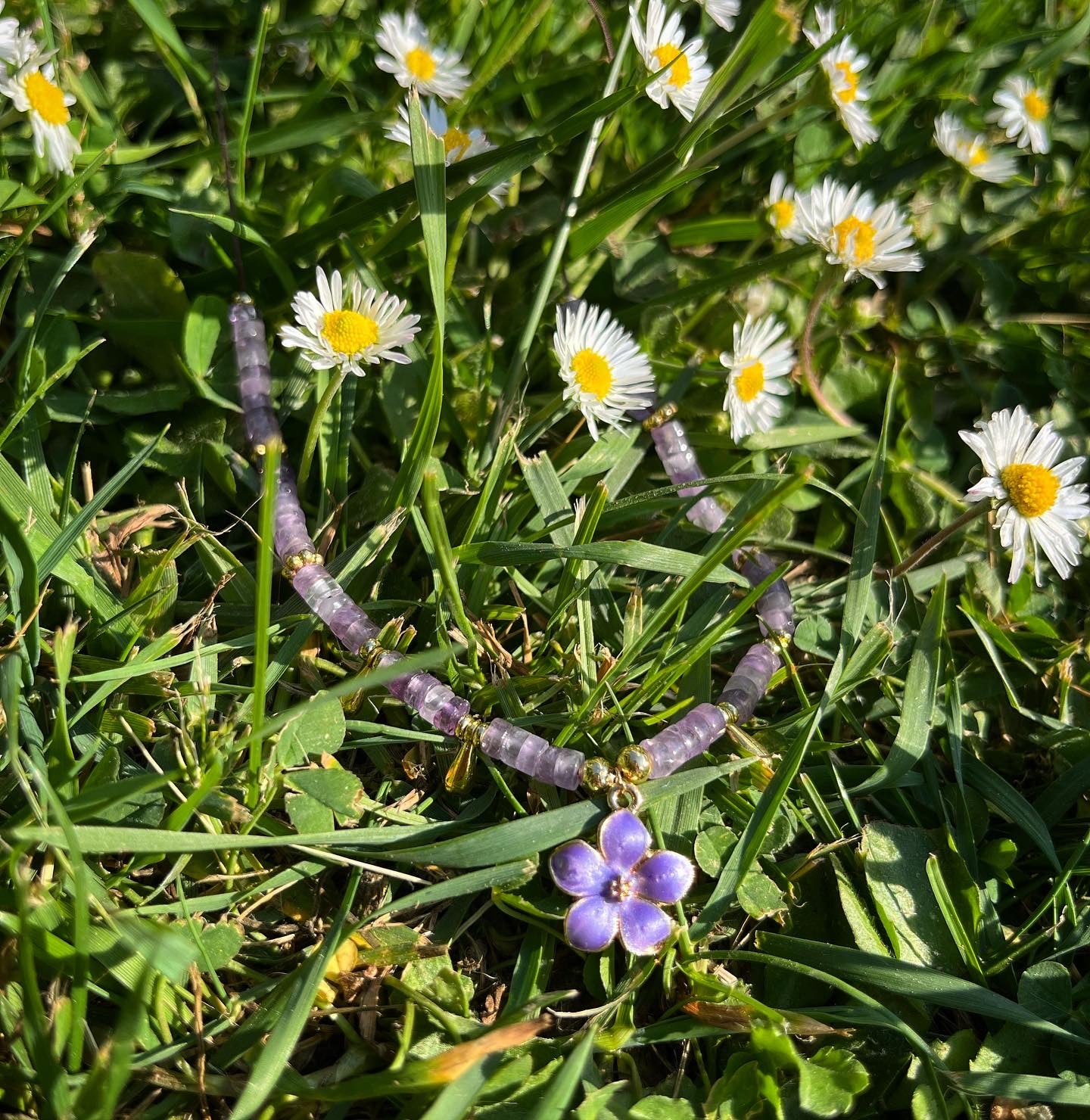 collier printemps en améthyste 🌼💜