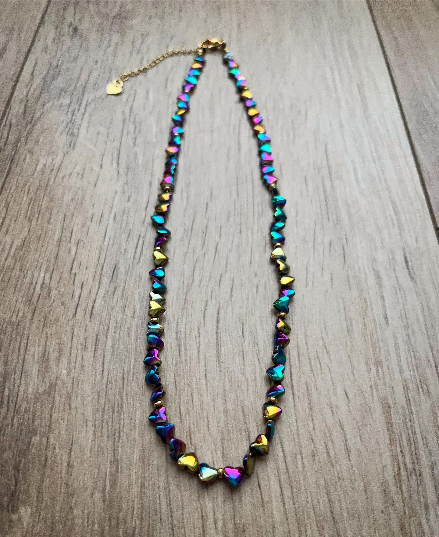 Collier Coeurs 90's 🌈