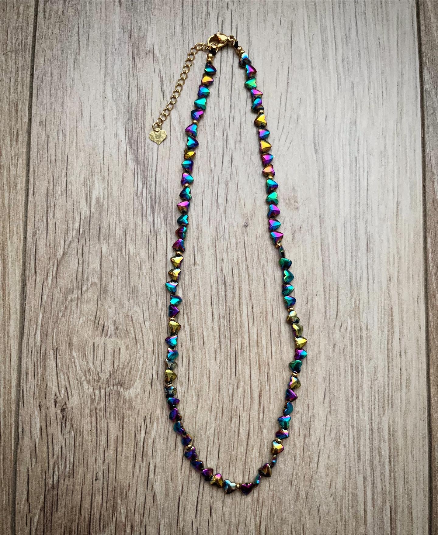 Collier Coeurs 90's 🌈