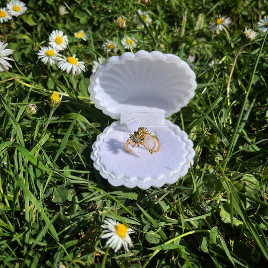 bague Queen Marguerite quartz rose 🌼💍💗