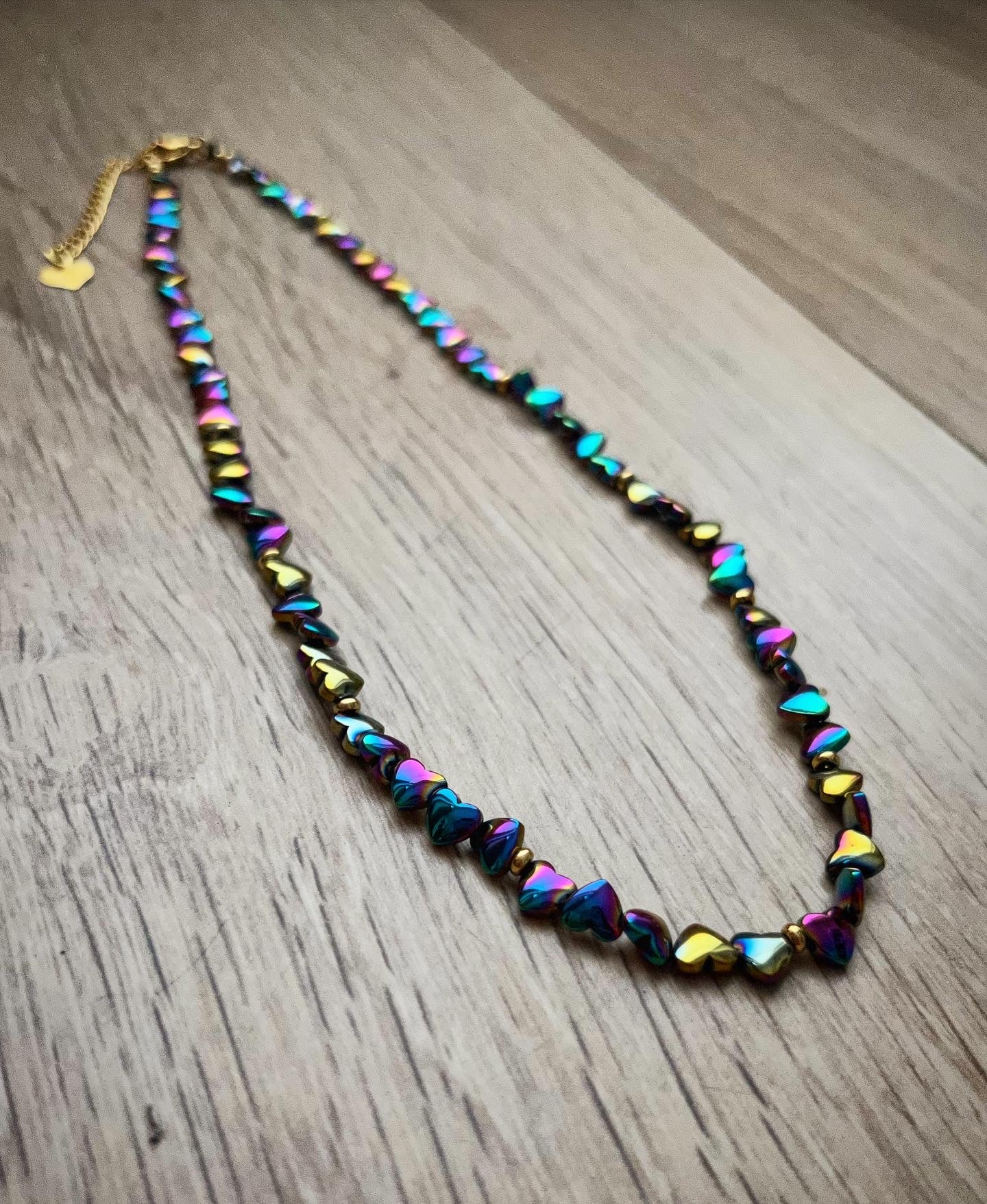 Collier Coeurs 90's 🌈