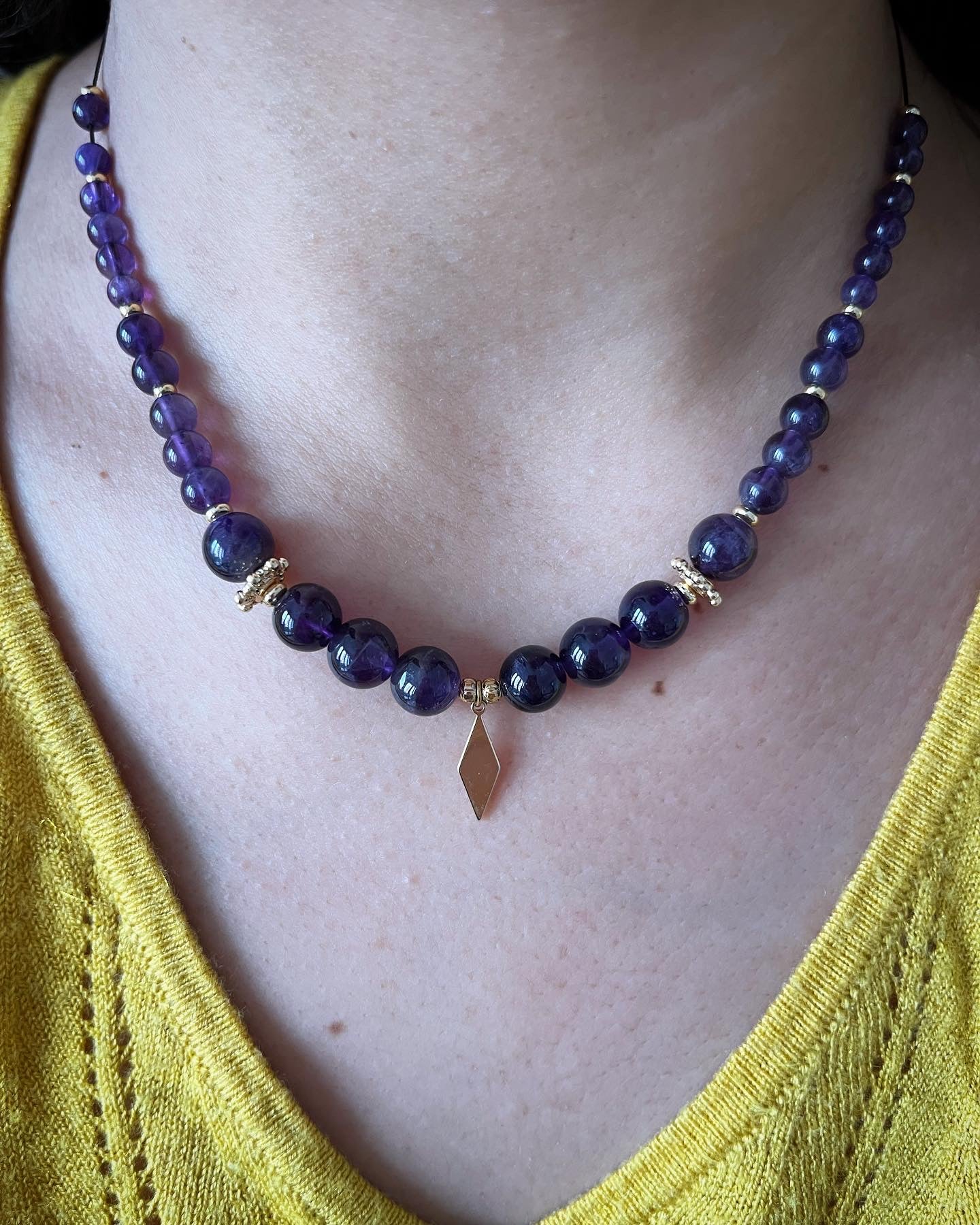 collier Néfertiti en Améthyste 💜