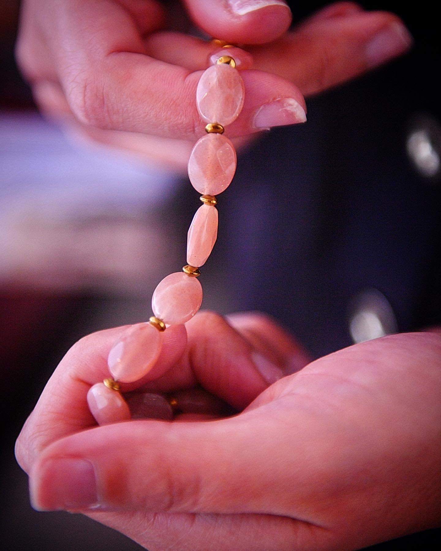 Bracelet tout est féerique en pierre de soleil 🧡✨