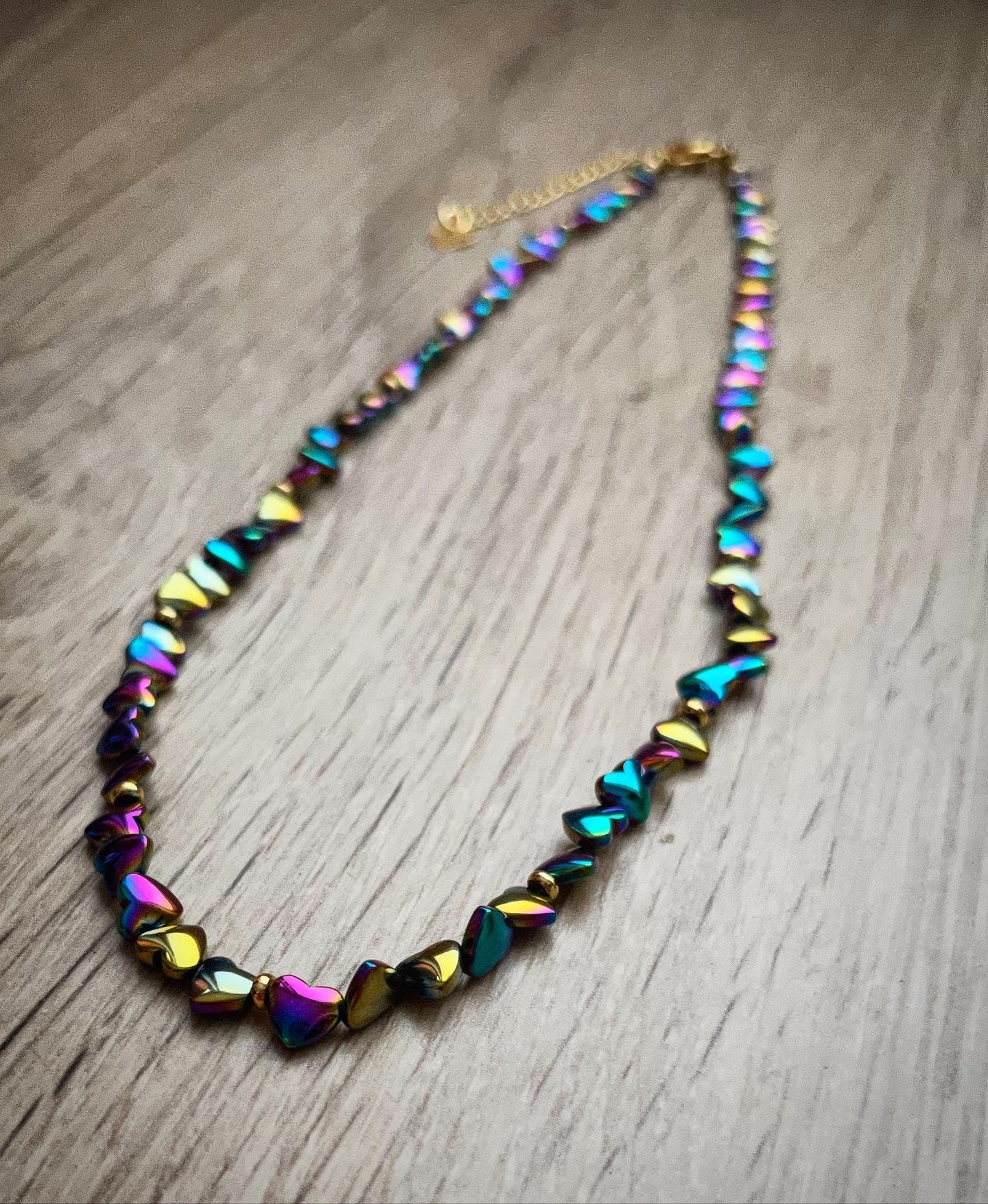 Collier Coeurs 90's 🌈