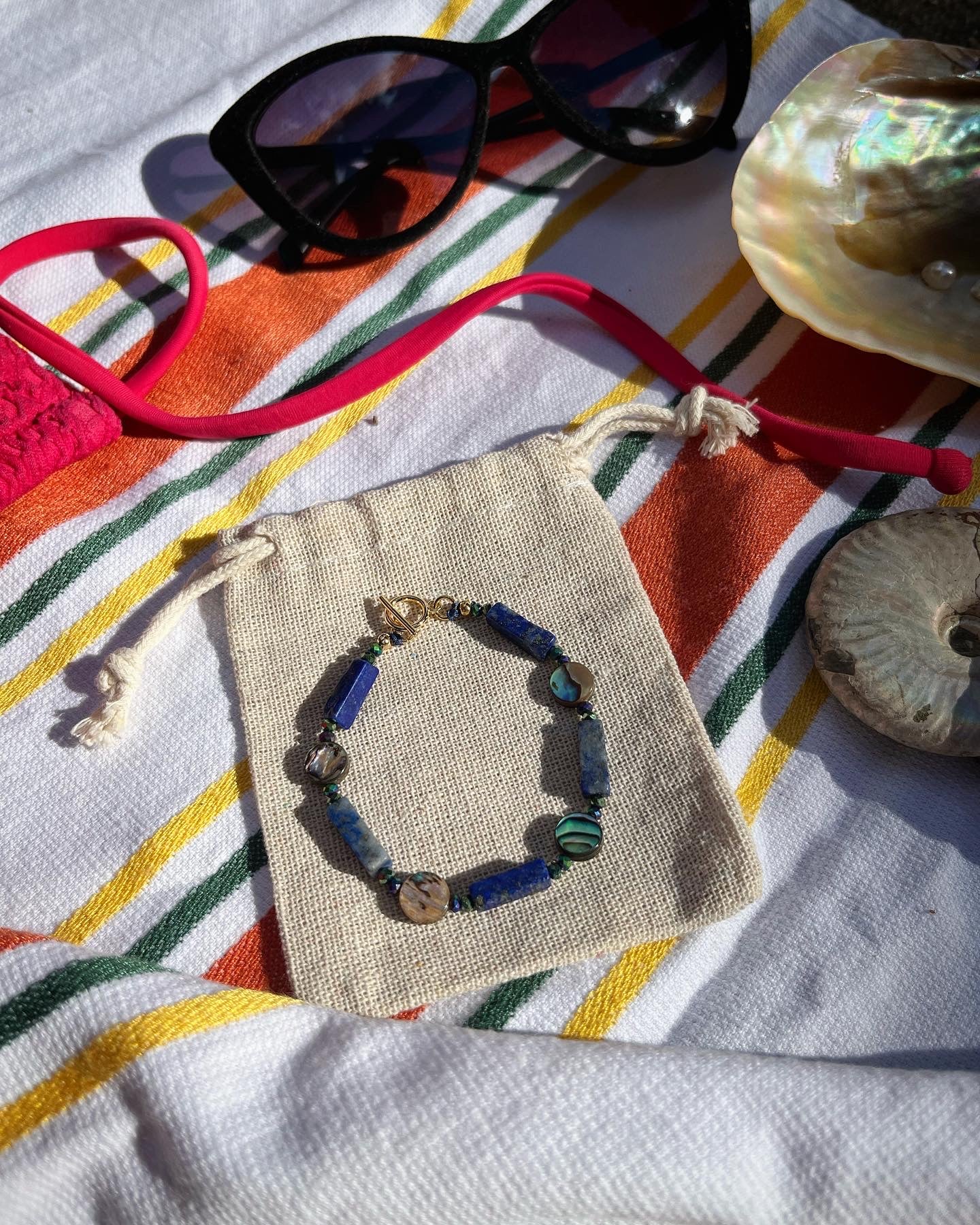 Bracelet sirène en lapis-lazuli 🧜‍♀️💙